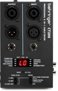 Foto 1 | Comprobador De Cables Behringer Ct200 8 En 1 Para Xlr, 1/4, 1/8 Trs Con - Venta Internacional.