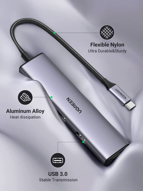 Foto 5 pulgar | Hub Usb C Ugreen De Aluminio Con 4 Puertos Usb 3.0 Para Macbook Pro - Venta Internacional.