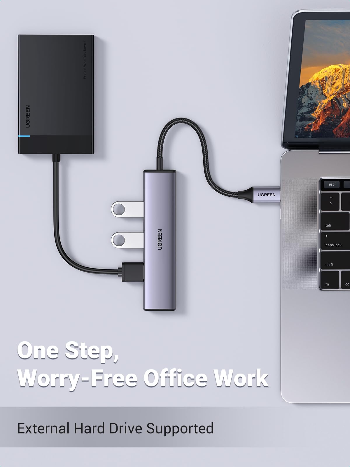 Foto 6 pulgar | Hub Usb C Ugreen De Aluminio Con 4 Puertos Usb 3.0 Para Macbook Pro - Venta Internacional.