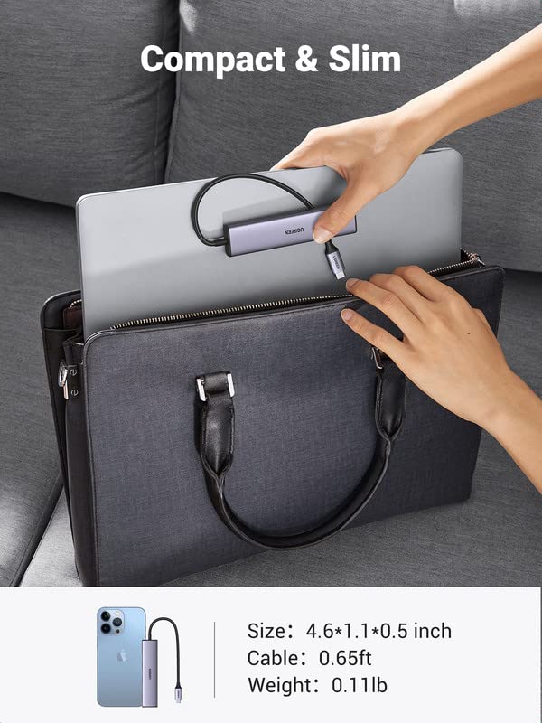 Foto 7 | Hub Usb C Ugreen De Aluminio Con 4 Puertos Usb 3.0 Para Macbook Pro - Venta Internacional.