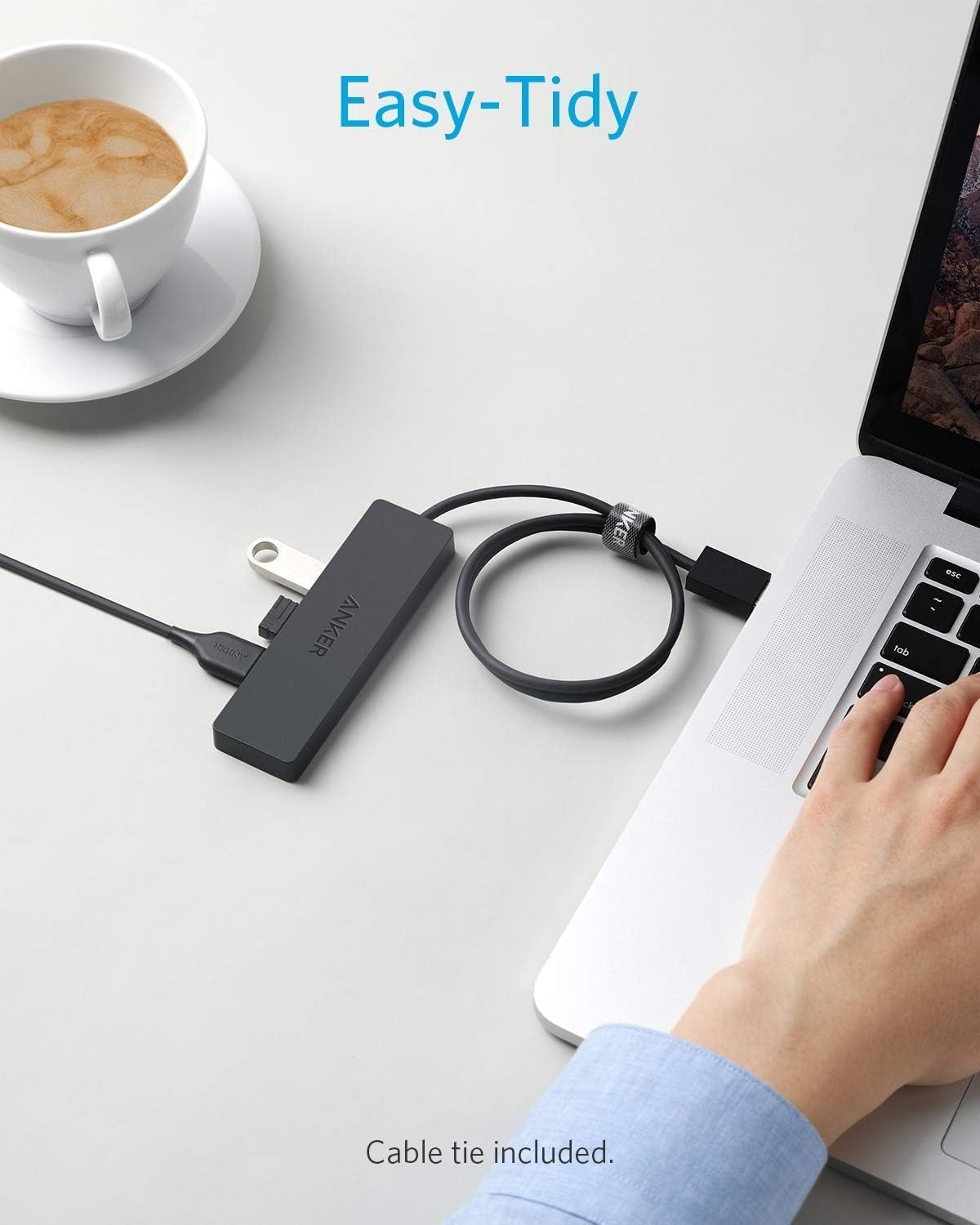 Foto 4 pulgar | Hub Usb Anker De Transferencia De Datos De 4 Puertos Usb 3.0 De 5 Gbps Para Macbook - Venta Internacional.