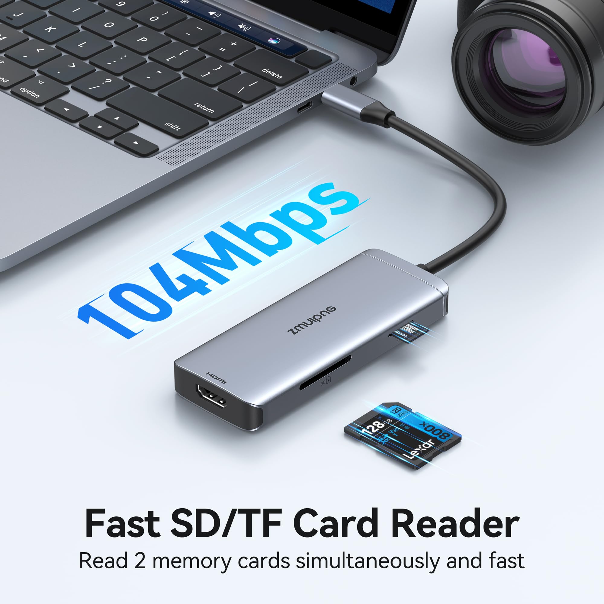 Foto 6 pulgar | Adaptador Usb C Hub Zmuipng 6 En 1 Con Hdmi 4k Para Macbook Air/pro - Venta Internacional.