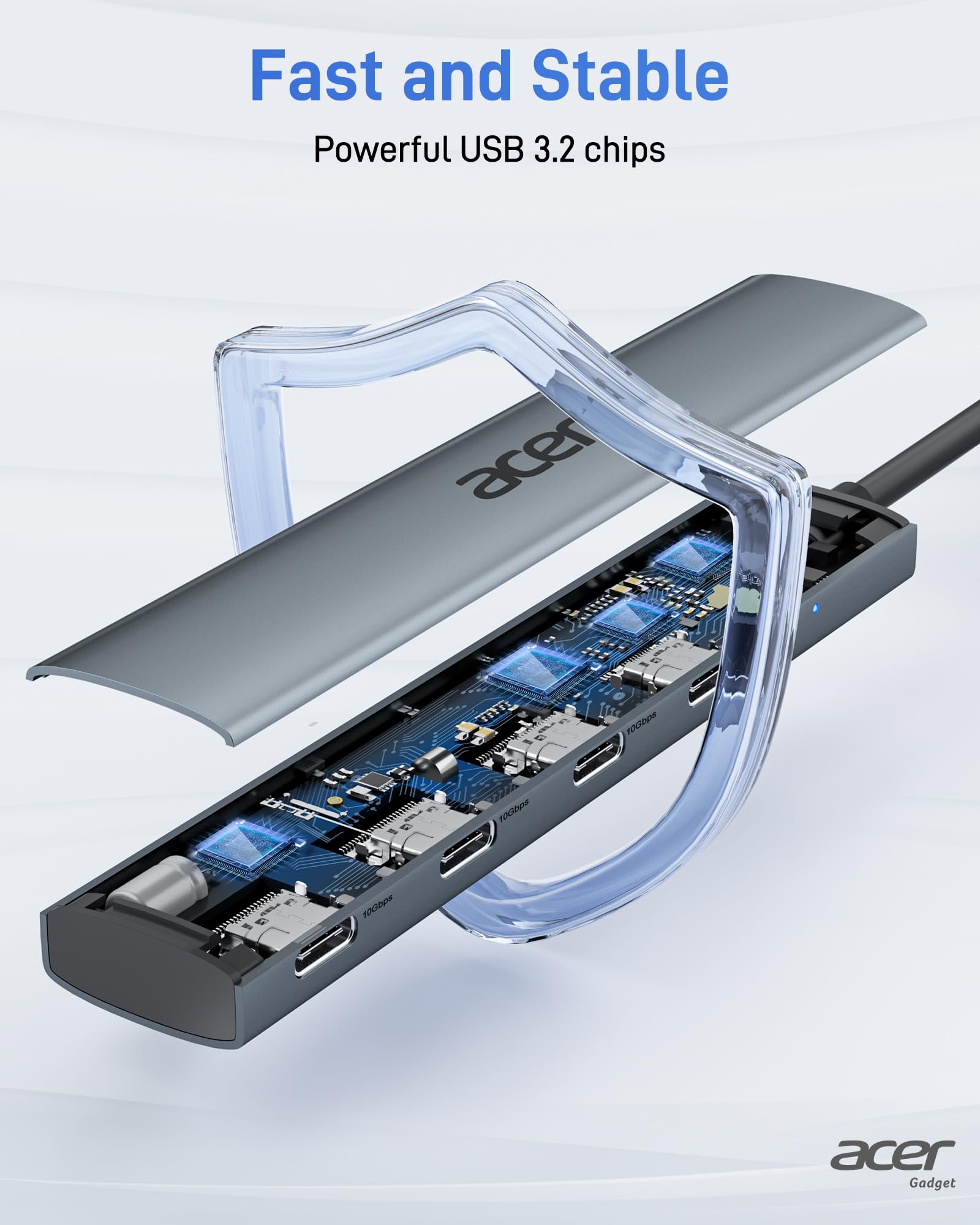 Foto 6 pulgar | Divisor Usb C Hub Acer De 10 Gbps Tipo C Con 4 Puertos Usb C 3.2 - Venta Internacional.