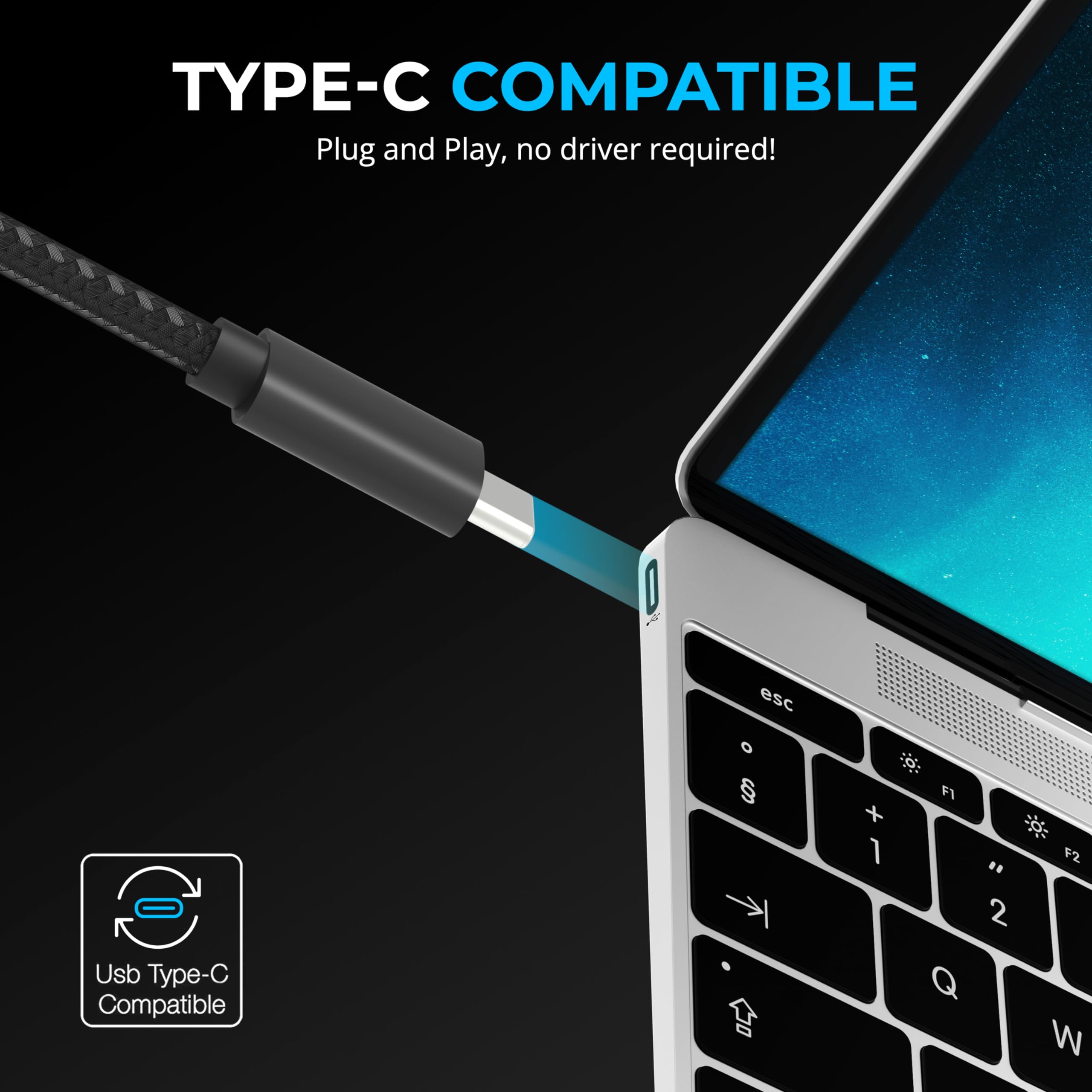Foto 5 | Hub Usb-c Sabrent De 7 Puertos, 5 Gbps, Usb 3.2 Con Pd De 20 W Para Mac Pc - Venta Internacional.