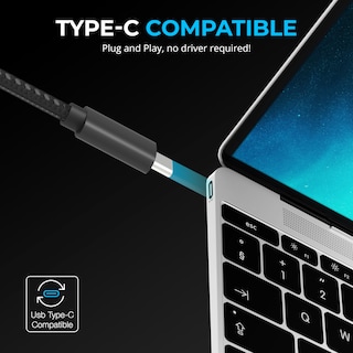 Foto 5 | Hub Usb-c Sabrent De 7 Puertos, 5 Gbps, Usb 3.2 Con Pd De 20 W Para Mac Pc - Venta Internacional.