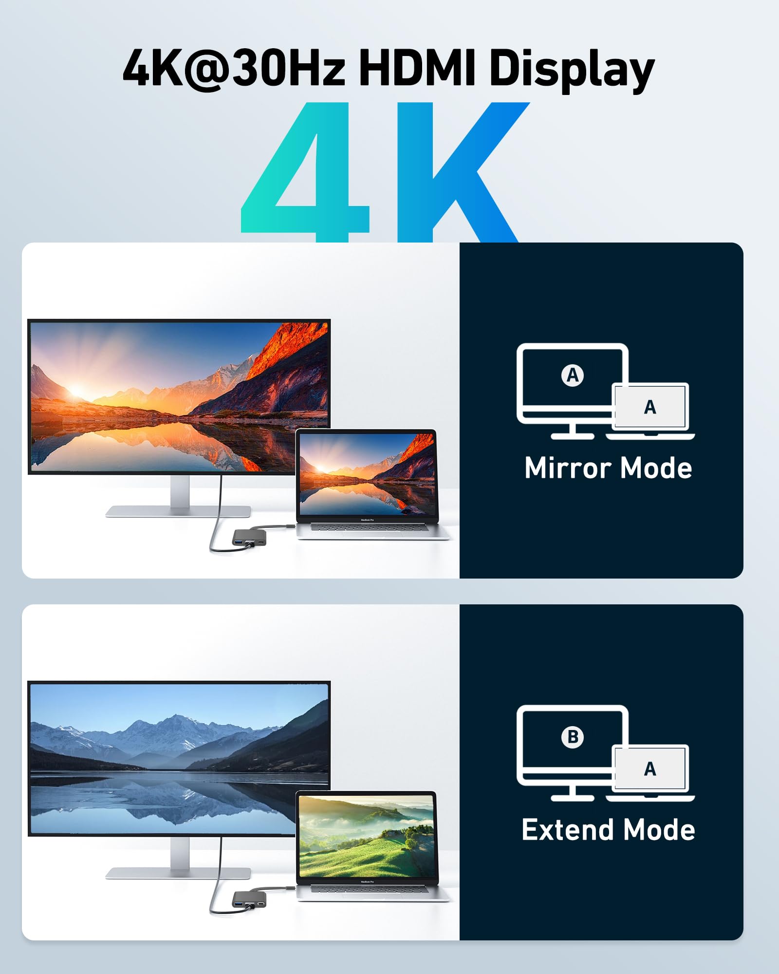 Foto 8 pulgar | Hub Usb C Acer 3 En 1 Usb C A Hdmi Con Usb 3.0 Pd De 5 Gbps De 100 W - Venta Internacional.