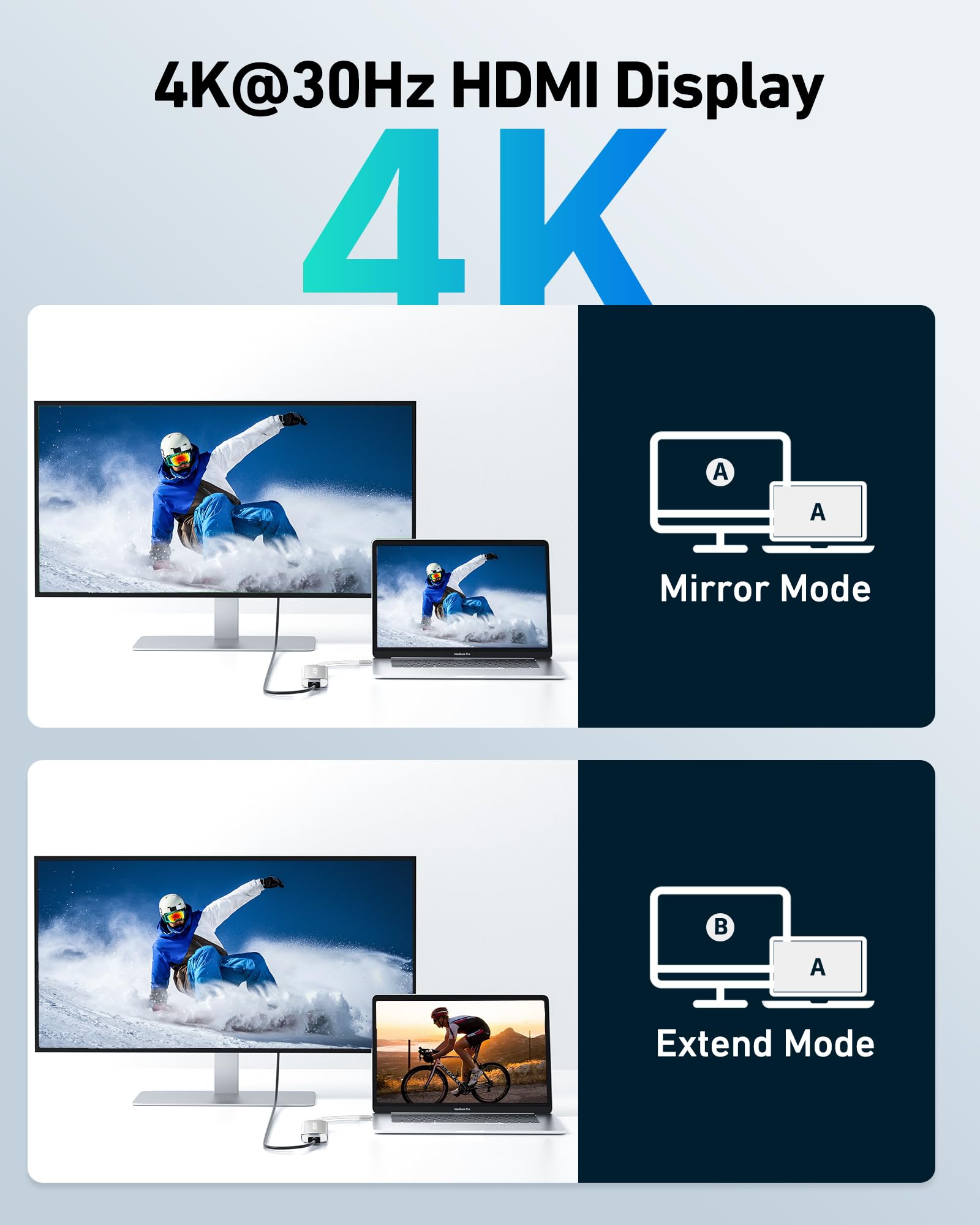 Foto 6 pulgar | Base Usb C Acer 7 En 1 Con Hdmi 4k, 2 Usb 3.1, Pd De 100 W, Color Plateado - Venta Internacional.