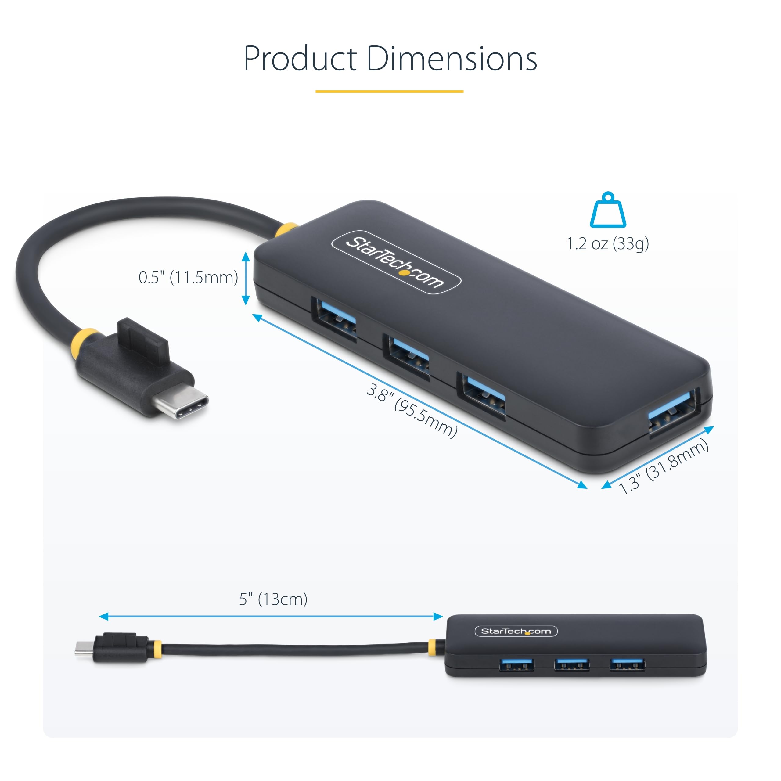 Foto 7 pulgar | Hub Usb-c Startech.com 4 Puertos Usb 3.0 De 5 Gbps Para Windows Mac - Venta Internacional.
