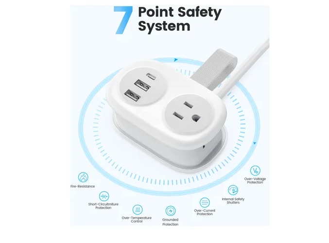 Foto 3 pulgar | Xtellar - Regleta De Carga Multiusos Orico 5-en-1 Con Tipo C Y Usb - Ideal Para Viaje