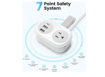 Foto 2 | Xtellar - Regleta De Carga Multiusos Orico 5-en-1 Con Tipo C Y Usb - Ideal Para Viaje