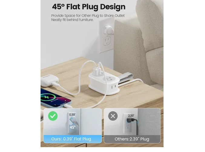 Foto 6 pulgar | Xtellar - Regleta De Carga Multiusos Orico 5-en-1 Con Tipo C Y Usb - Ideal Para Viaje