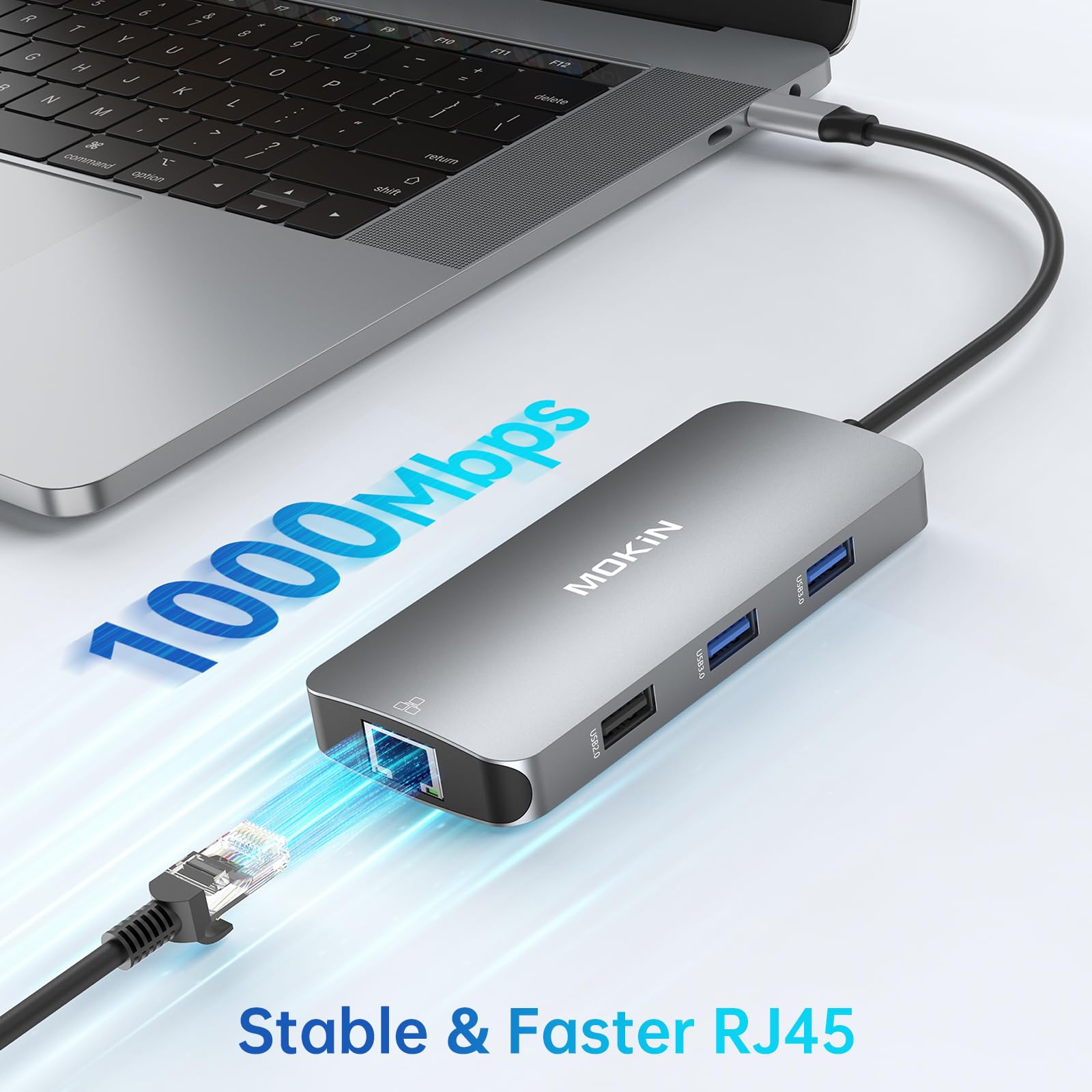 Foto 7 pulgar | Adaptador Usb C Mokin 9 En 1 Con 3 Puertos Usb Hdmi Rj45 100w Pd - Venta Internacional.
