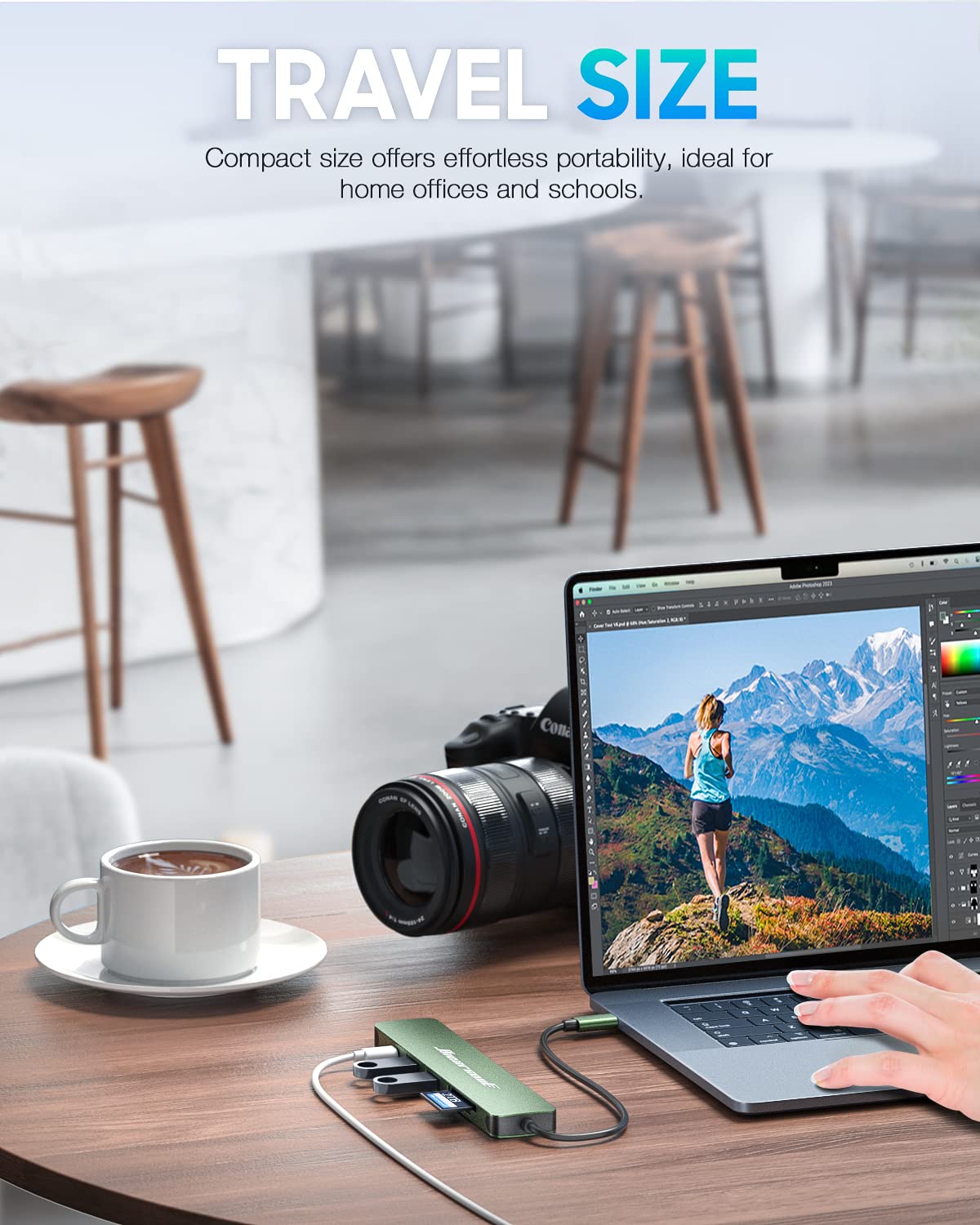 Foto 7 pulgar | Adaptador Usb-c Hiearcool 7 En 1 Usbc A Hdmi Con Pd-green De 100 W - Venta Internacional.
