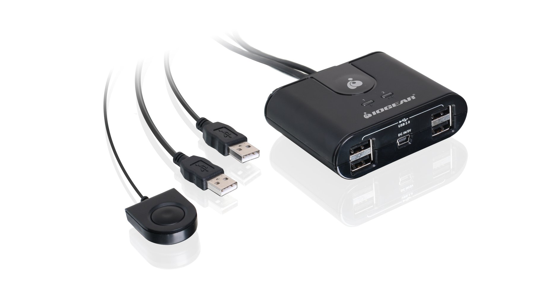 Foto 3 pulgar | Hub De Conmutación De Periféricos Iogear Usb 2.0 2x4 Gus402 - Venta Internacional.