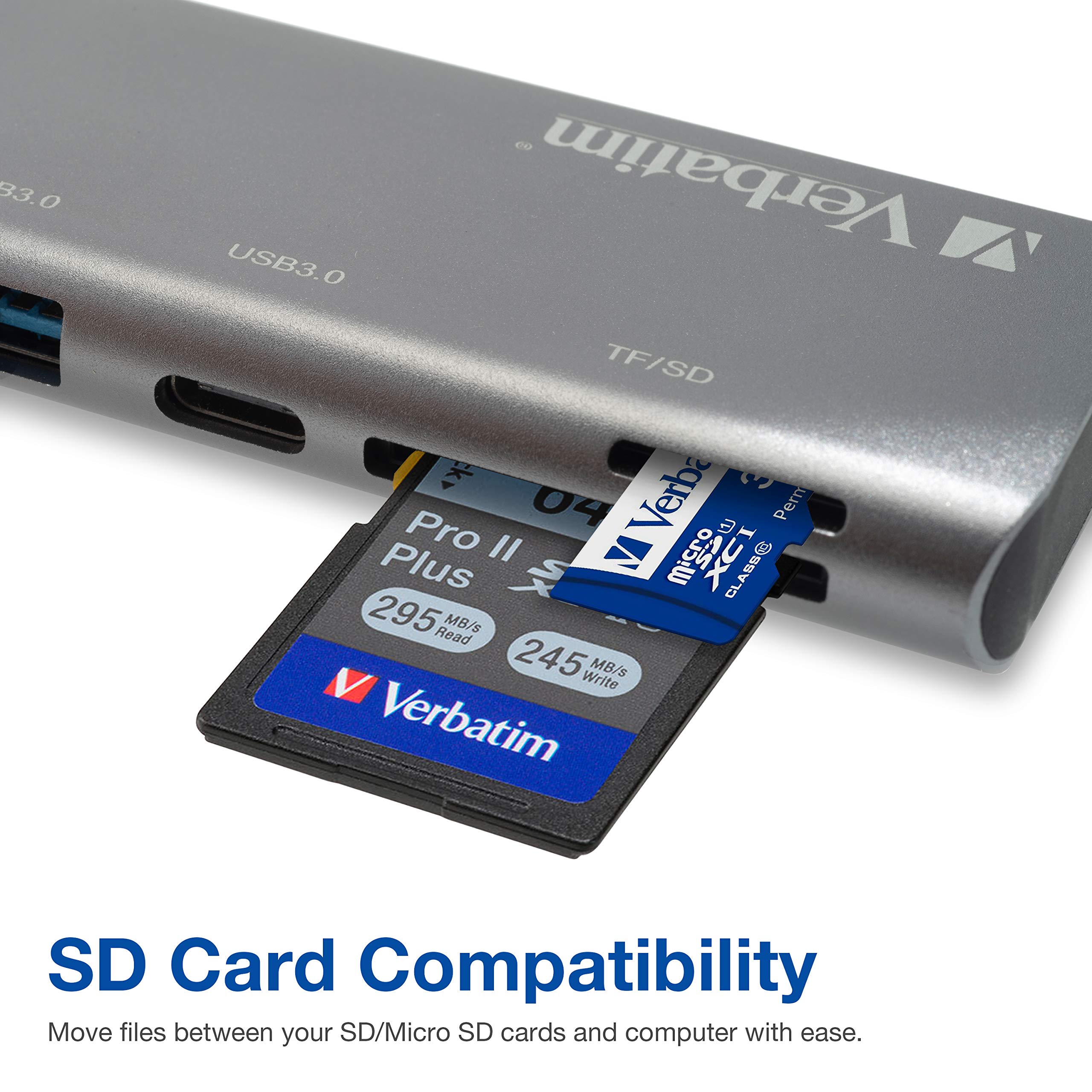 Foto 7 pulgar | Hub Usb C Verbatim 7 En 2 Para Macbook Pro Con Pd De 100 W - Venta Internacional.