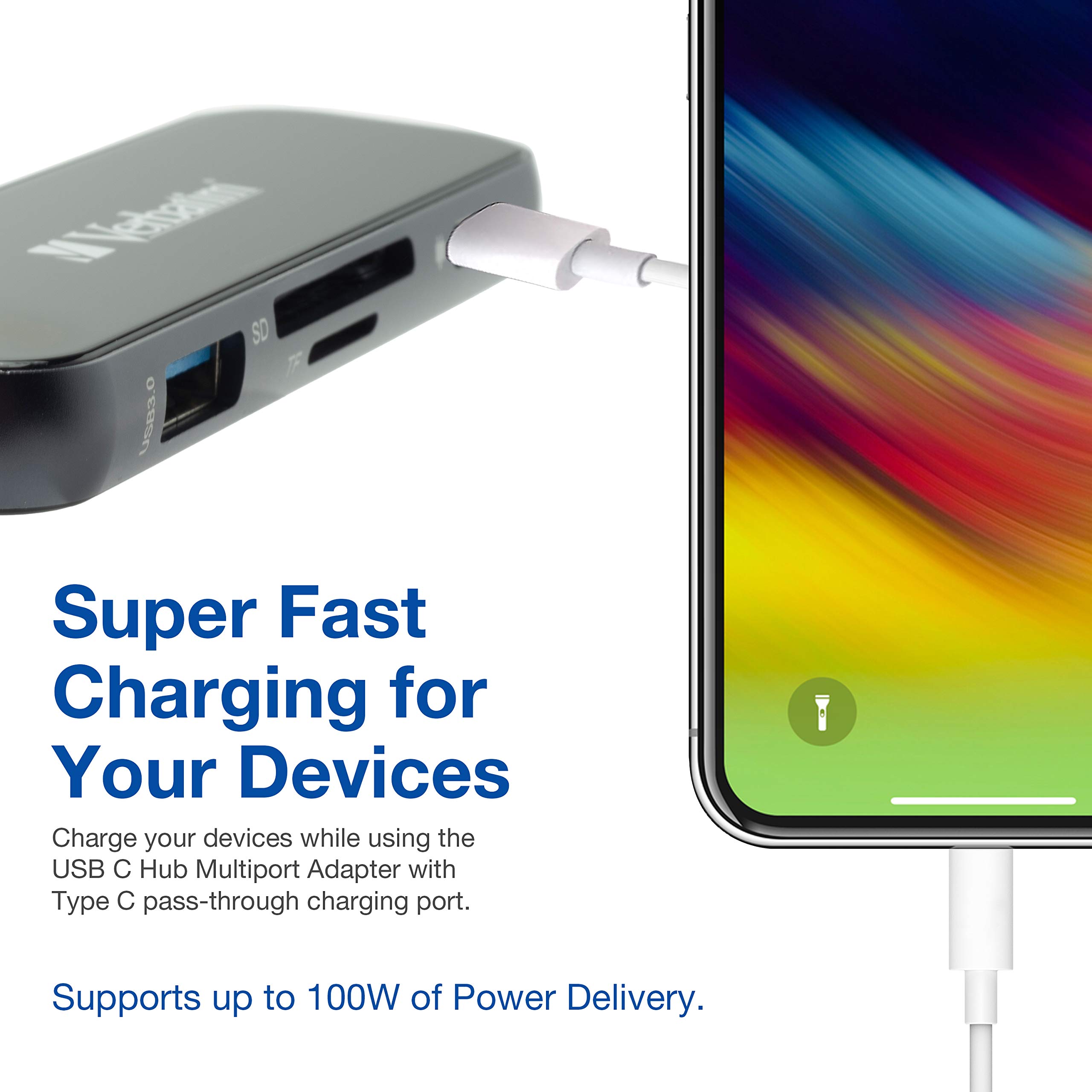 Foto 7 pulgar | Hub Usb C Verbatim 6 En 1 Con Pd De 100 W  Usb 3.0  Sd  Hdmi 4k - Venta Internacional.