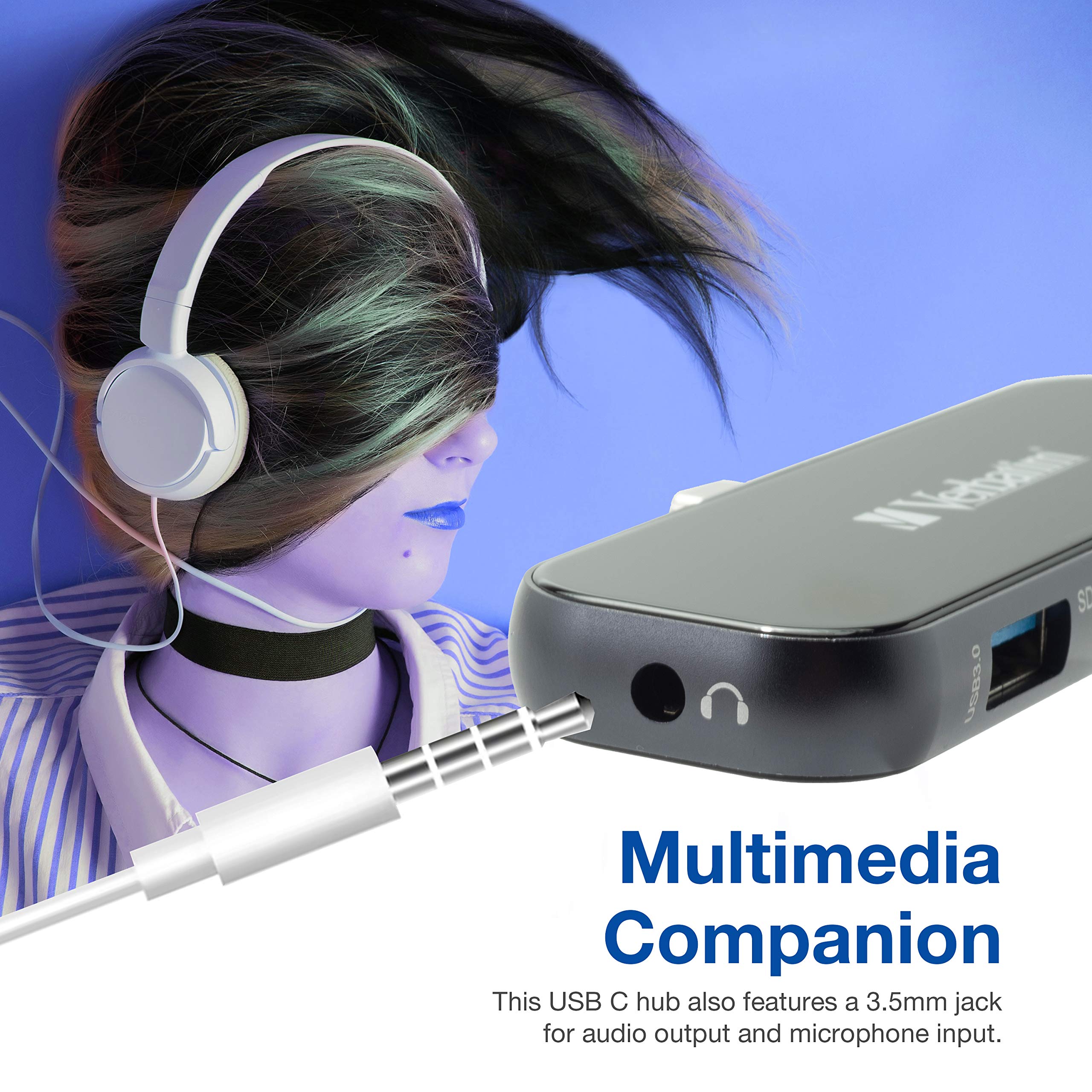 Foto 8 pulgar | Hub Usb C Verbatim 6 En 1 Con Pd De 100 W  Usb 3.0  Sd  Hdmi 4k - Venta Internacional.