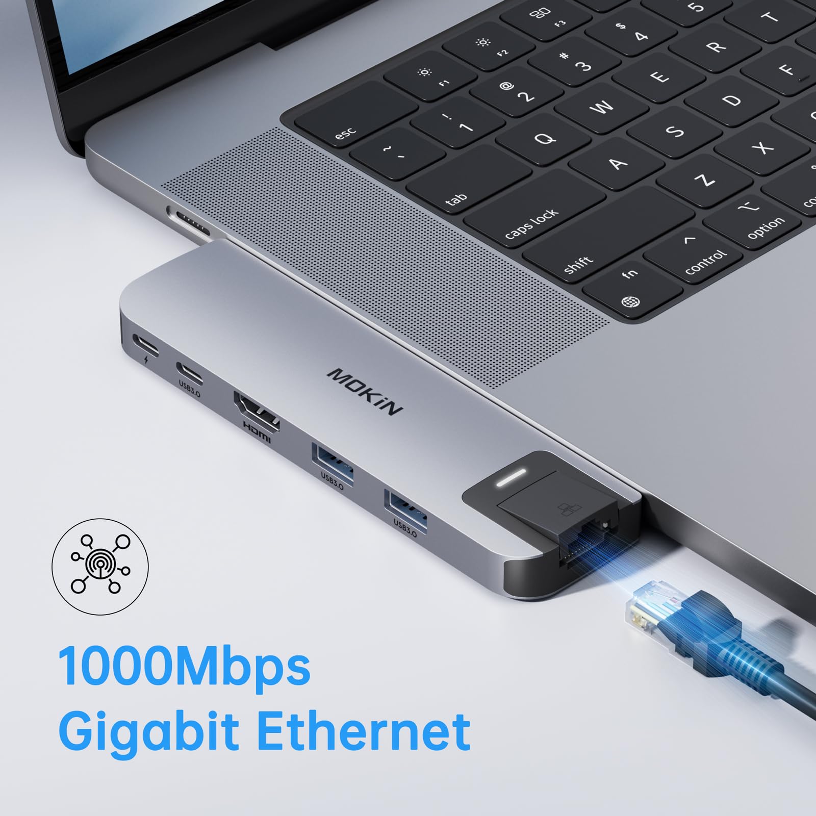 Foto 6 pulgar | Adaptador Usb C Hub Hdmi Para Macbook Pro/air M1m2m3 2023 2022 2021 13 15 16 - Venta Internacional.