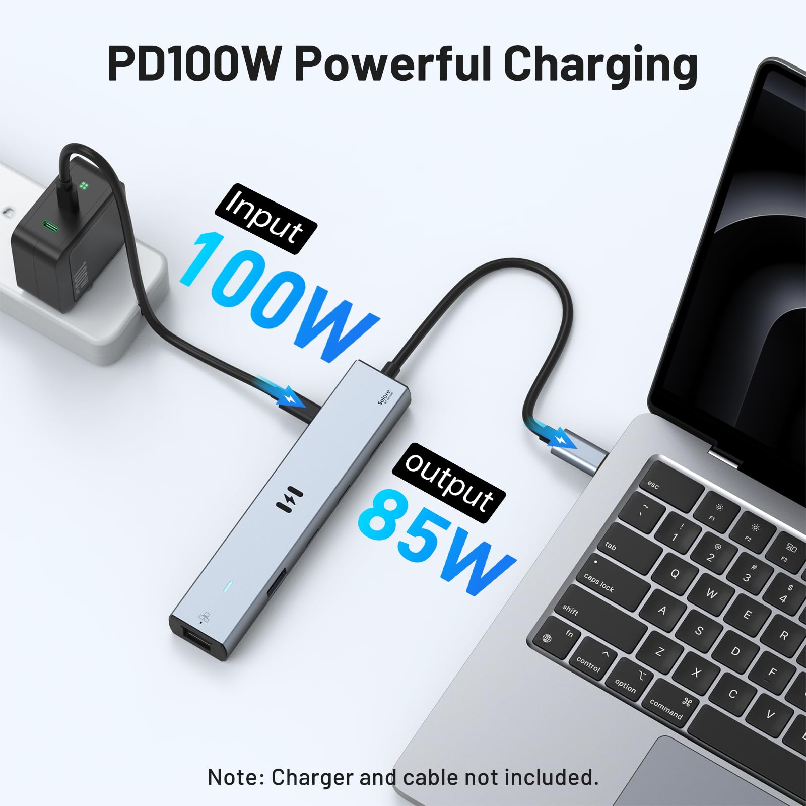 Foto 6 pulgar | Hub Usb C Selore De 10 Gbps Con Hdmi 4k @60hz  Gigabit Ethernet De 100 W - Venta Internacional.