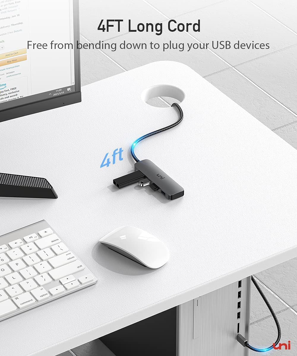Foto 5 pulgar | Hub Usb C A Usb De 4 Puertos Unialuminio Para Macbook Pro/air - Venta Internacional.
