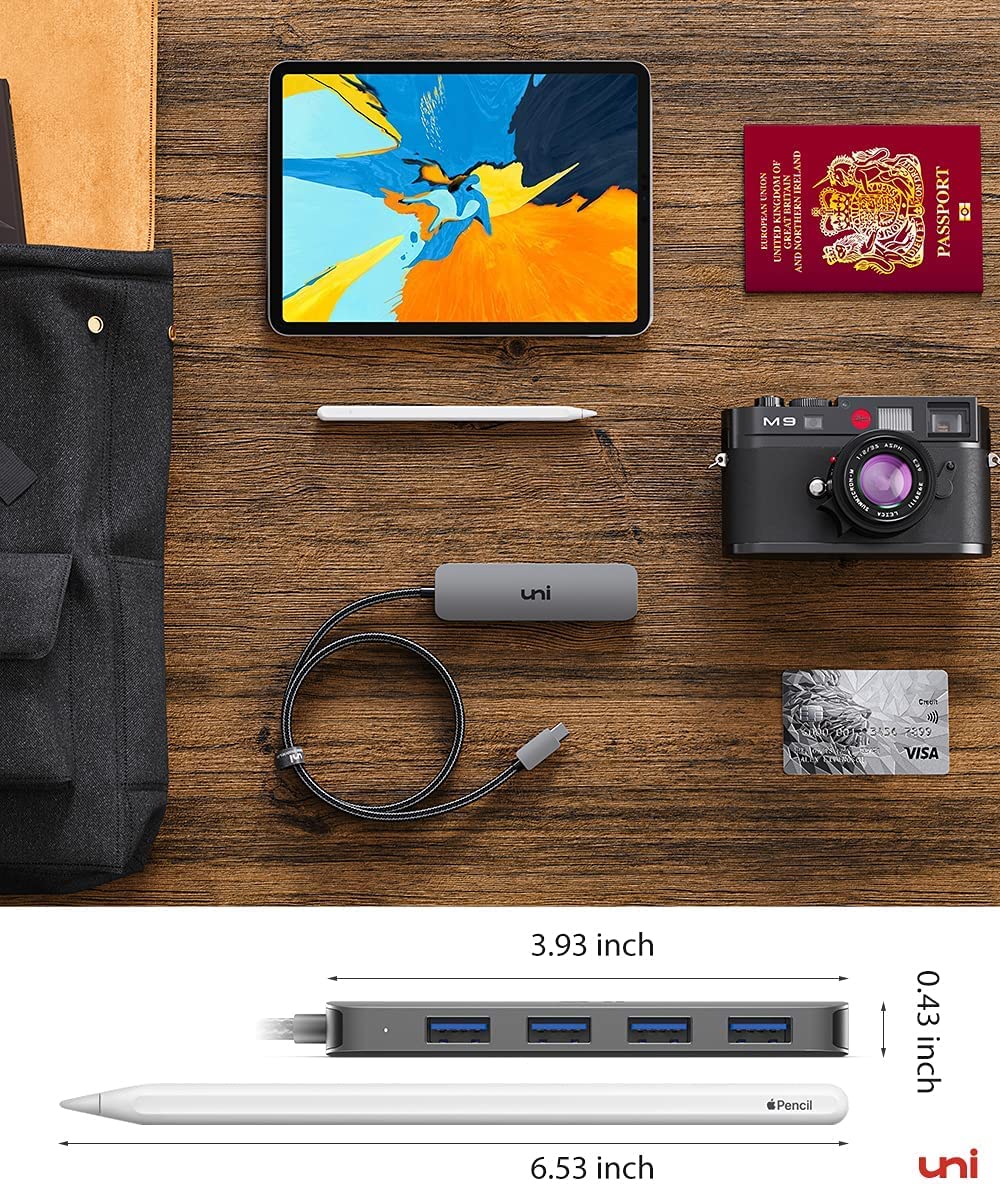 Foto 7 | Hub Usb C A Usb De 4 Puertos Unialuminio Para Macbook Pro/air - Venta Internacional.