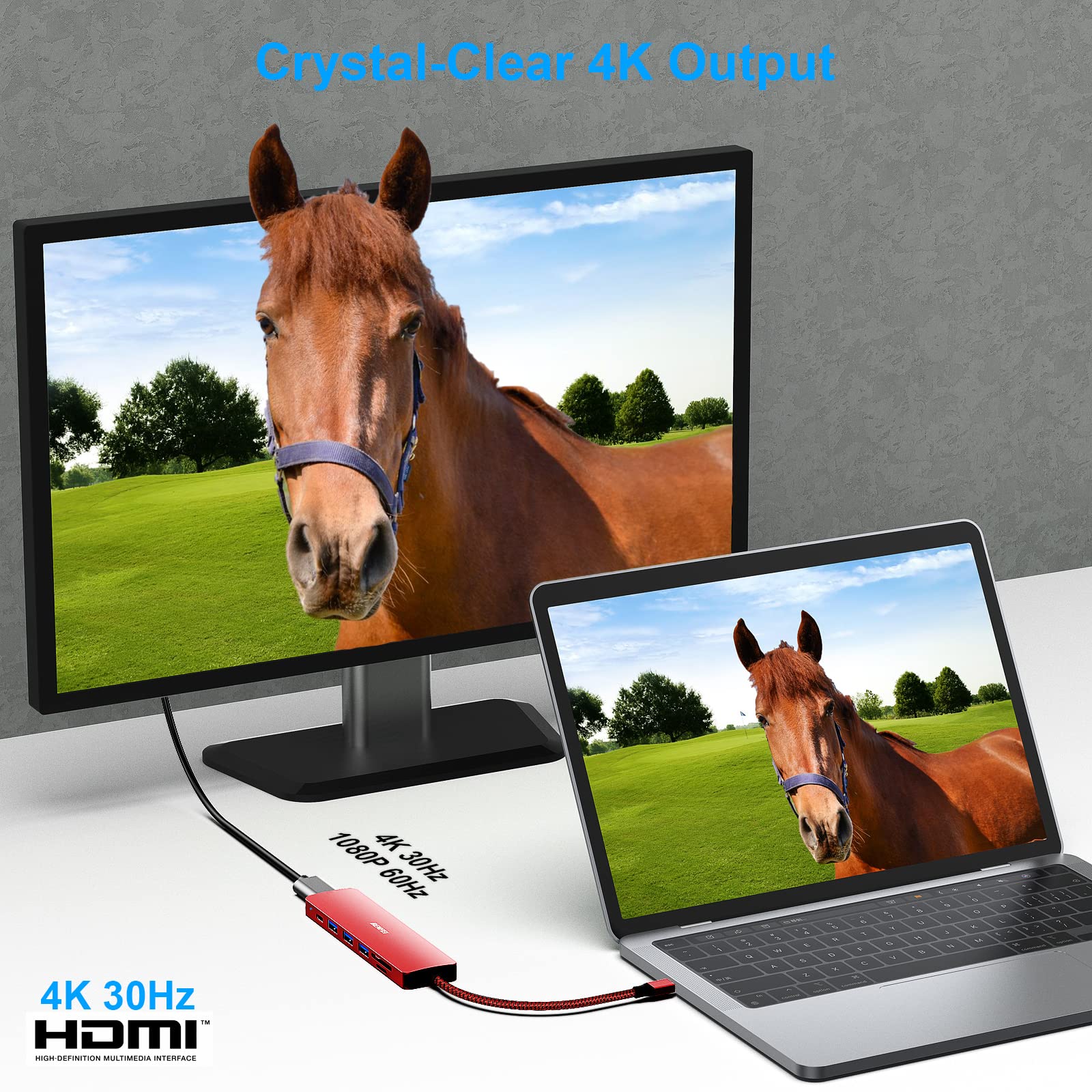 Foto 3 | Hub Usb-c Benfei 7 En 1 Con Hdmi 4k A 60 Hz/100 W Pd/3 X Usb 3.0 - Venta Internacional.