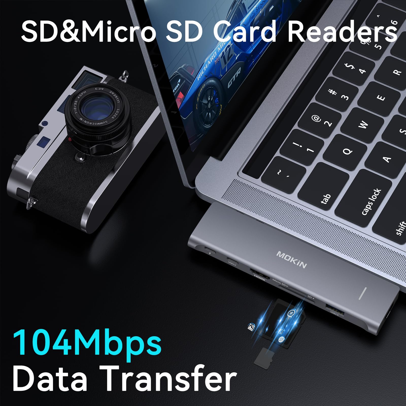 Foto 7 pulgar | Adaptador Usb C Mokin 7 En 2 Con Hdmi 4k  2 Usb 3.0 Para Macbook Pro - Venta Internacional.