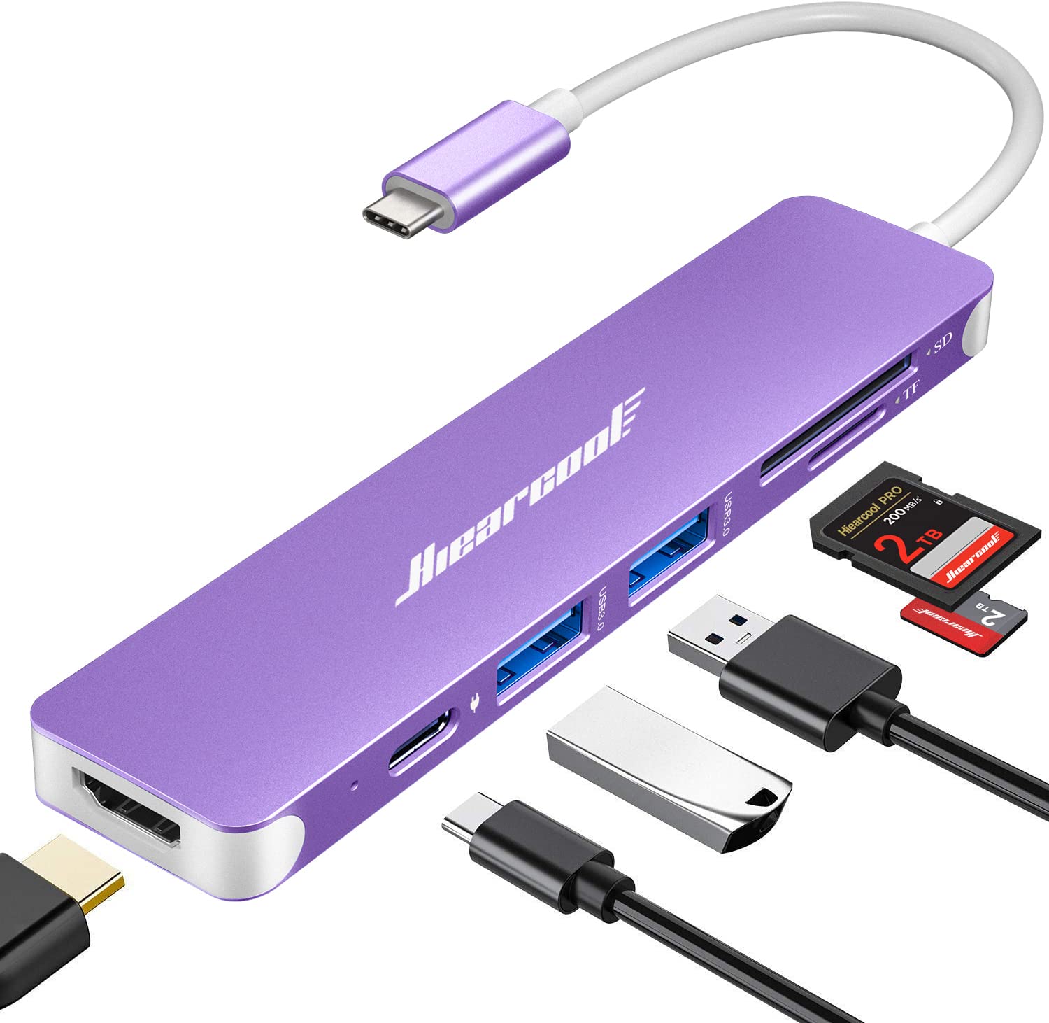 Hub Usb C Hiearcool Para Macbook Pro M2 Y Mac-book Air M1 - Venta Internacional.