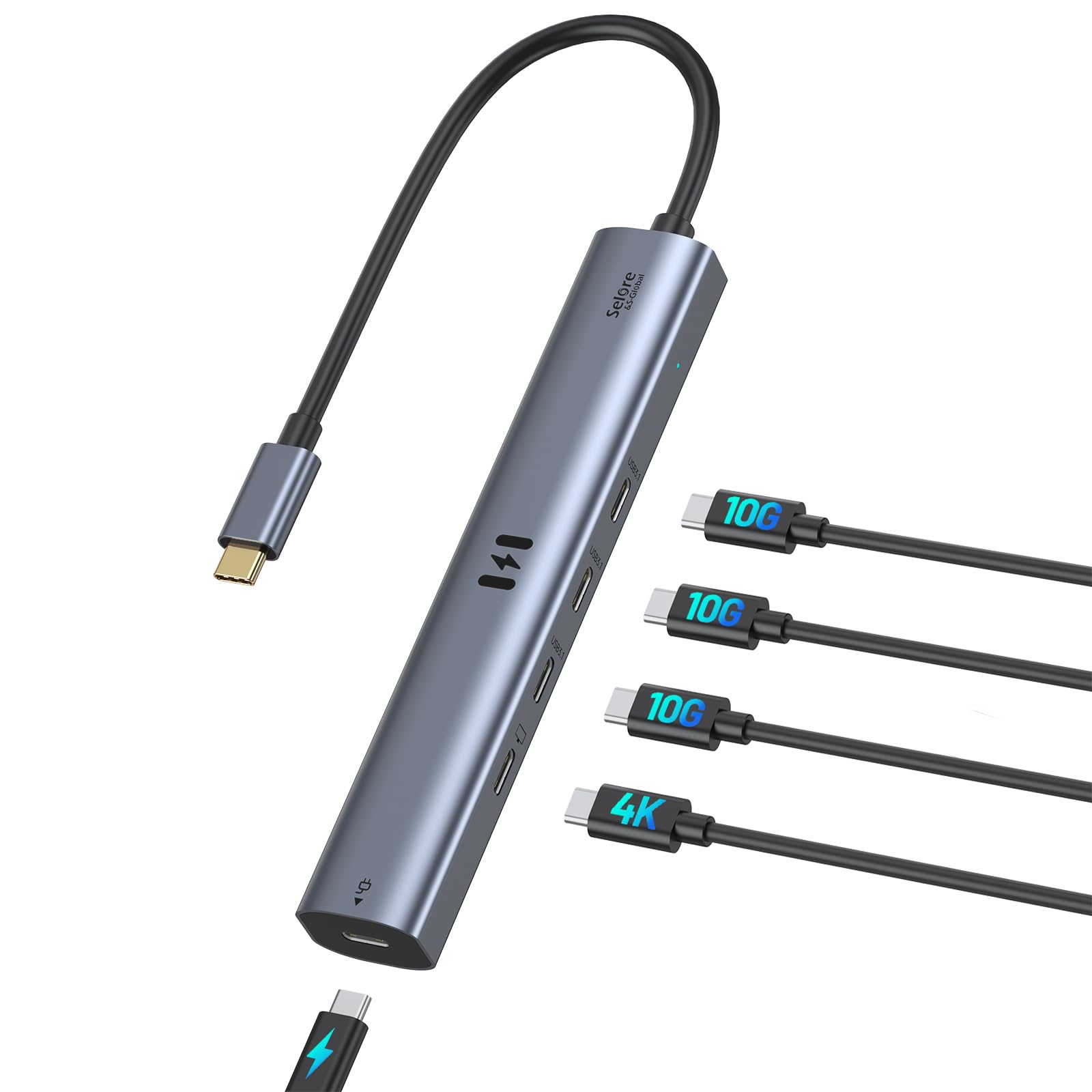 Hub Usb C Selore De 10 Gbps Con Vídeo 4k @60hz Para Macbook Pro - Venta Internacional.