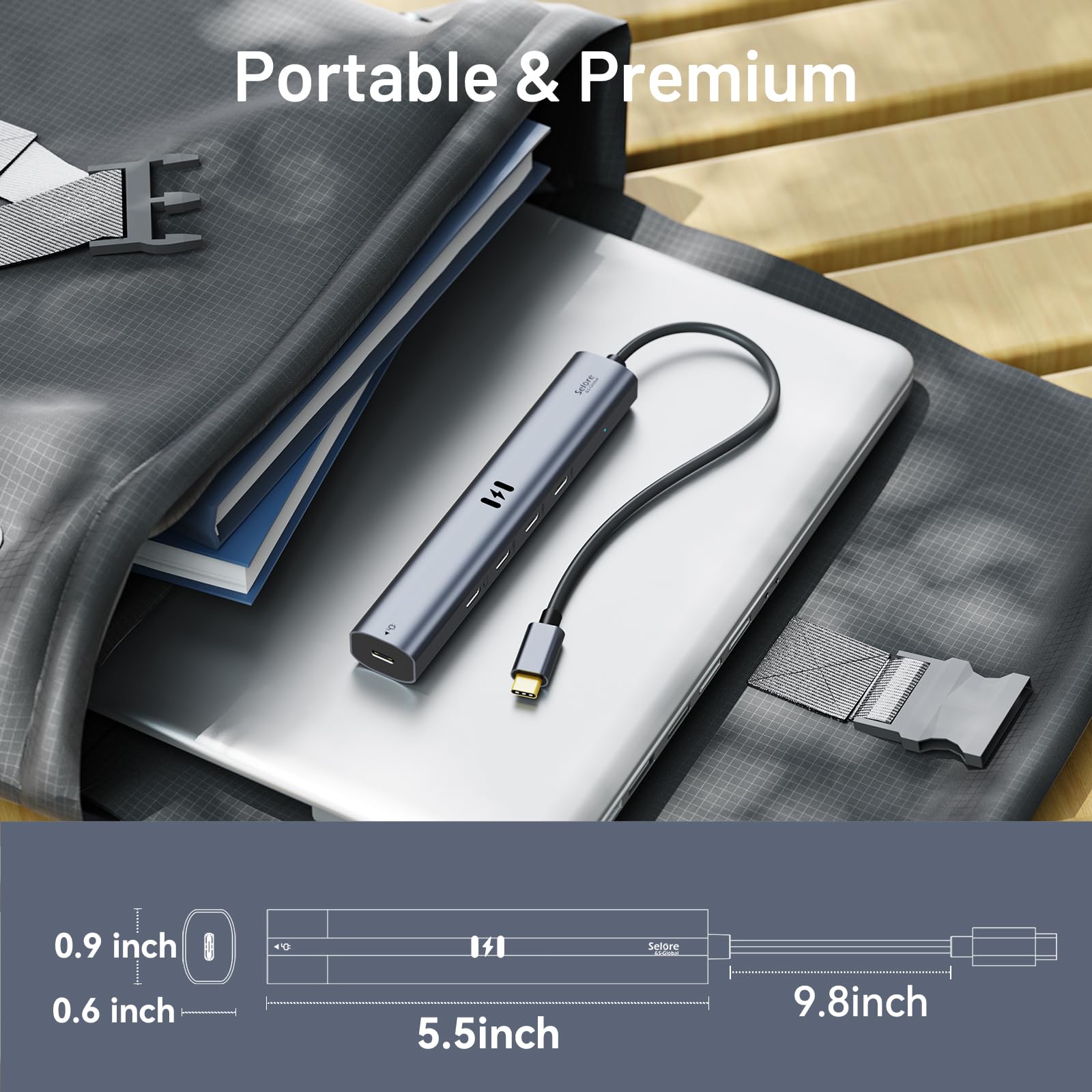 Foto 8 pulgar | Hub Usb C Selore De 10 Gbps Con Vídeo 4k @60hz Para Macbook Pro - Venta Internacional.