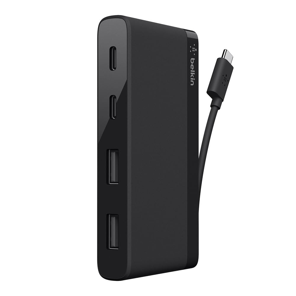 Hub Usb C Ultraportátil De 4 Puertos De Belkin Con 2 Usb C Y 2 Usb A - Venta Internacional.