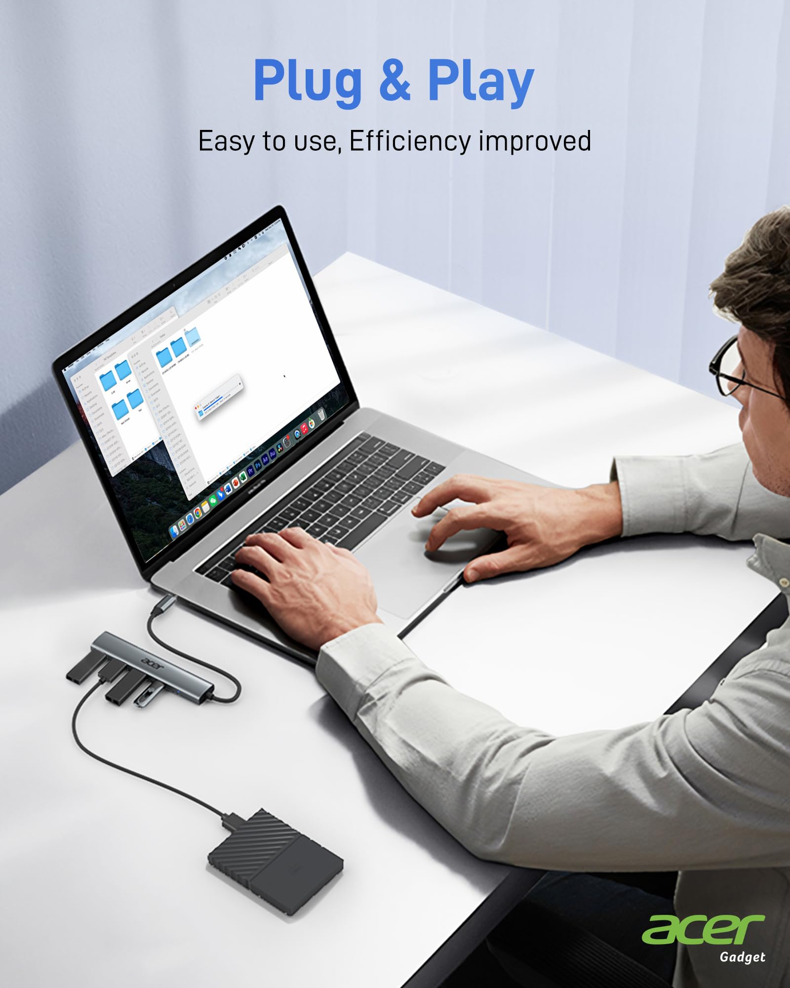 Foto 7 pulgar | Adaptador Usb C Hub Acer De 10 Gbps Usb 3.2 Gen 2  3 Usb-a  1 Usb-c - Venta Internacional.