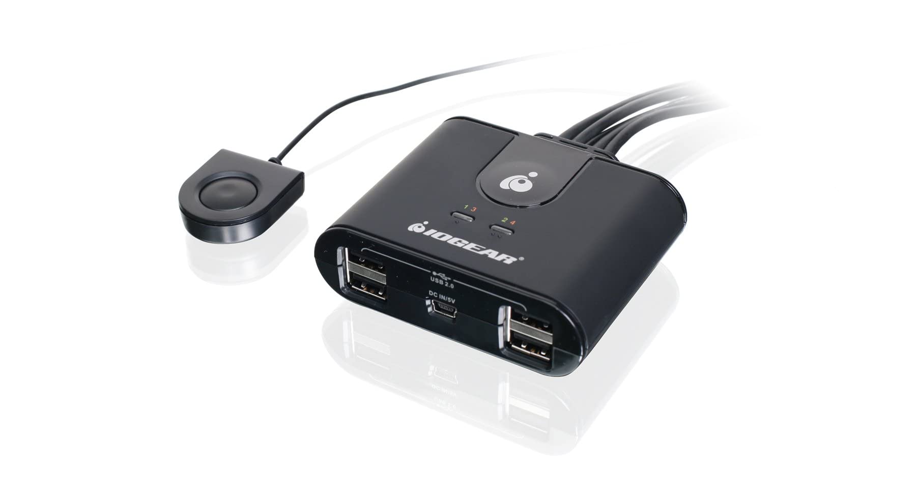 Hub De Conmutación De Periféricos Iogear Usb 2.0 4x4 Gus404 - Venta Internacional.