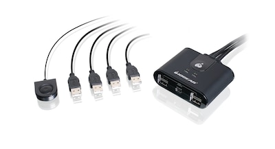 Foto 3 | Hub De Conmutación De Periféricos Iogear Usb 2.0 4x4 Gus404 - Venta Internacional.