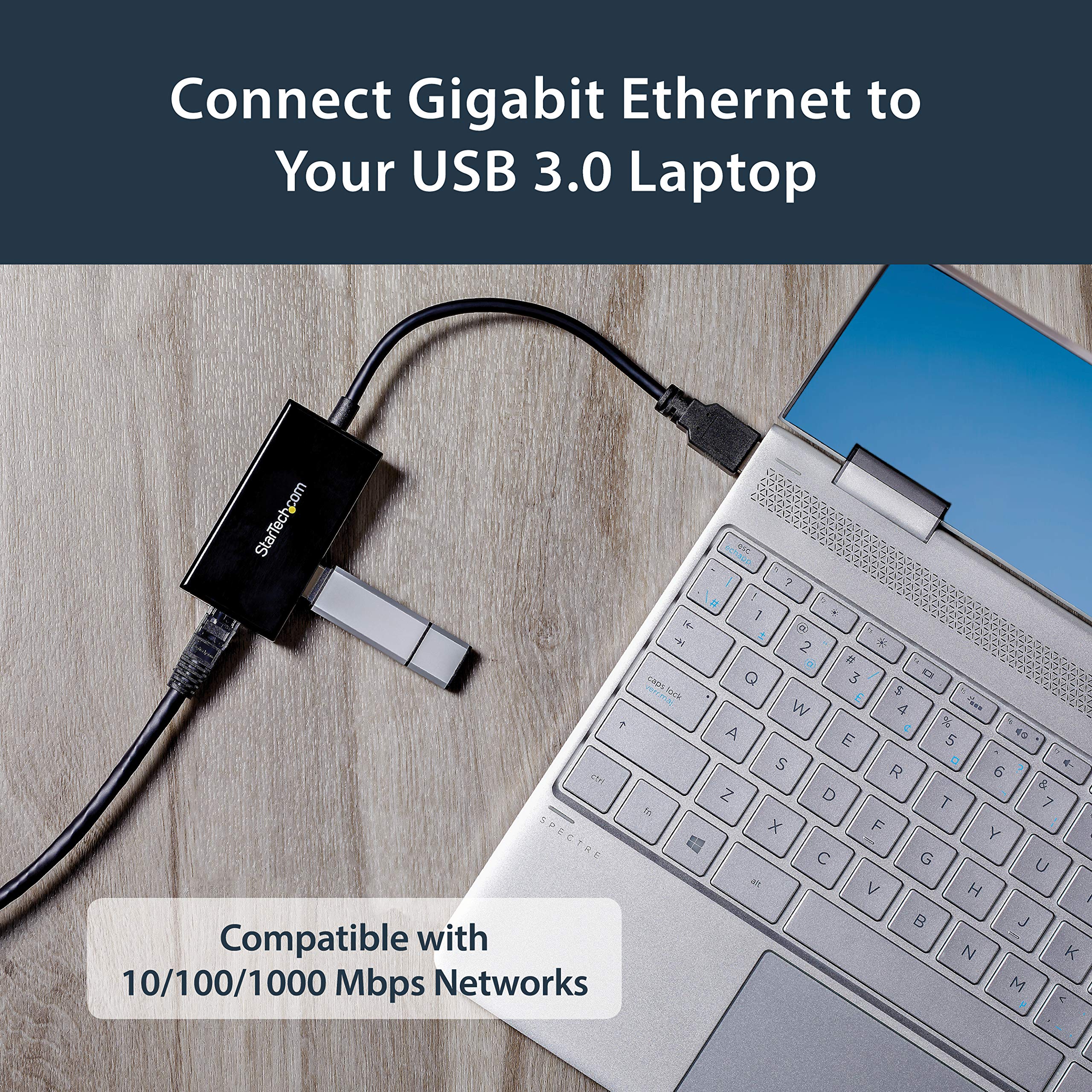 Foto 6 pulgar | Hub Usb 3.0 Con Ethernet Startech.com Usb31000s2h Negro - Venta Internacional.