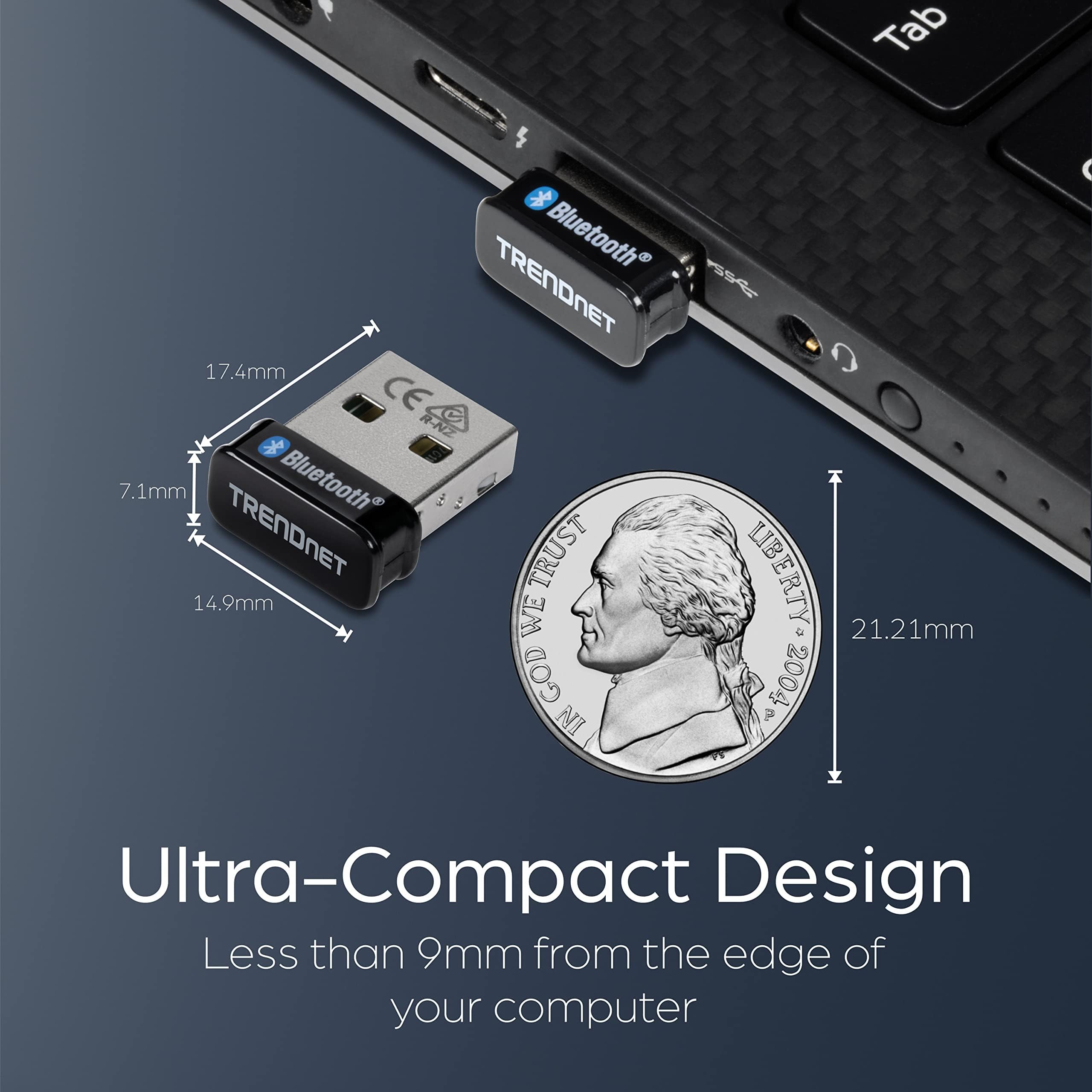 Foto 5 pulgar | Adaptador Usb Bluetooth 5.0 Trendnet Tbw-110ub Para Windows - Venta Internacional.