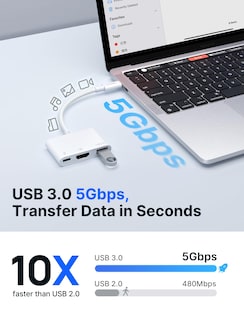 Foto 5 | Adaptador Usb C A Hdmi Jsaux 4k @30hz 3 En 1 Con Carga De 100 W - Venta Internacional.