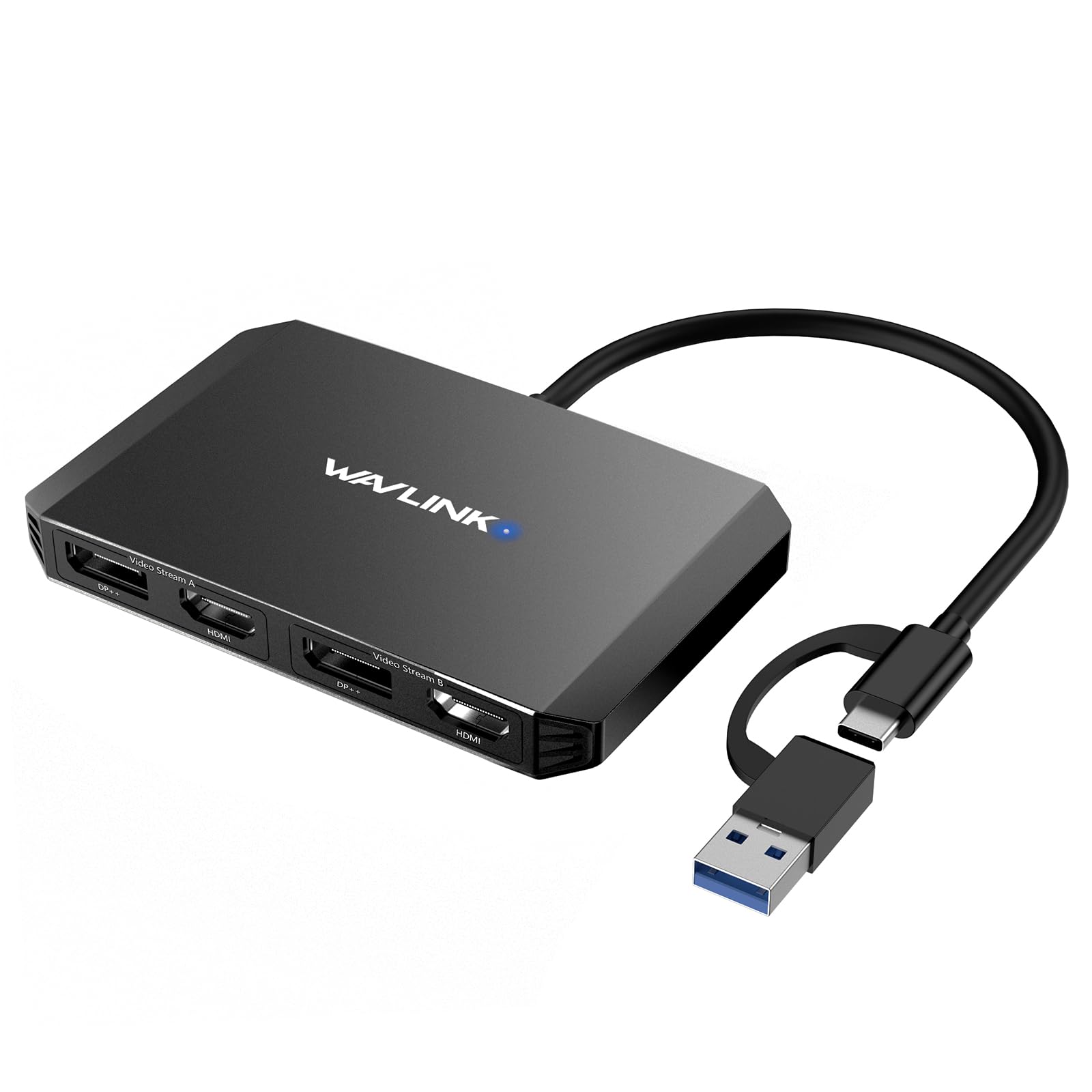 Adaptador Usb C Y Usb 3.0 A Displayport/hdmi 4k Dual Wavlink - Venta Internacional.