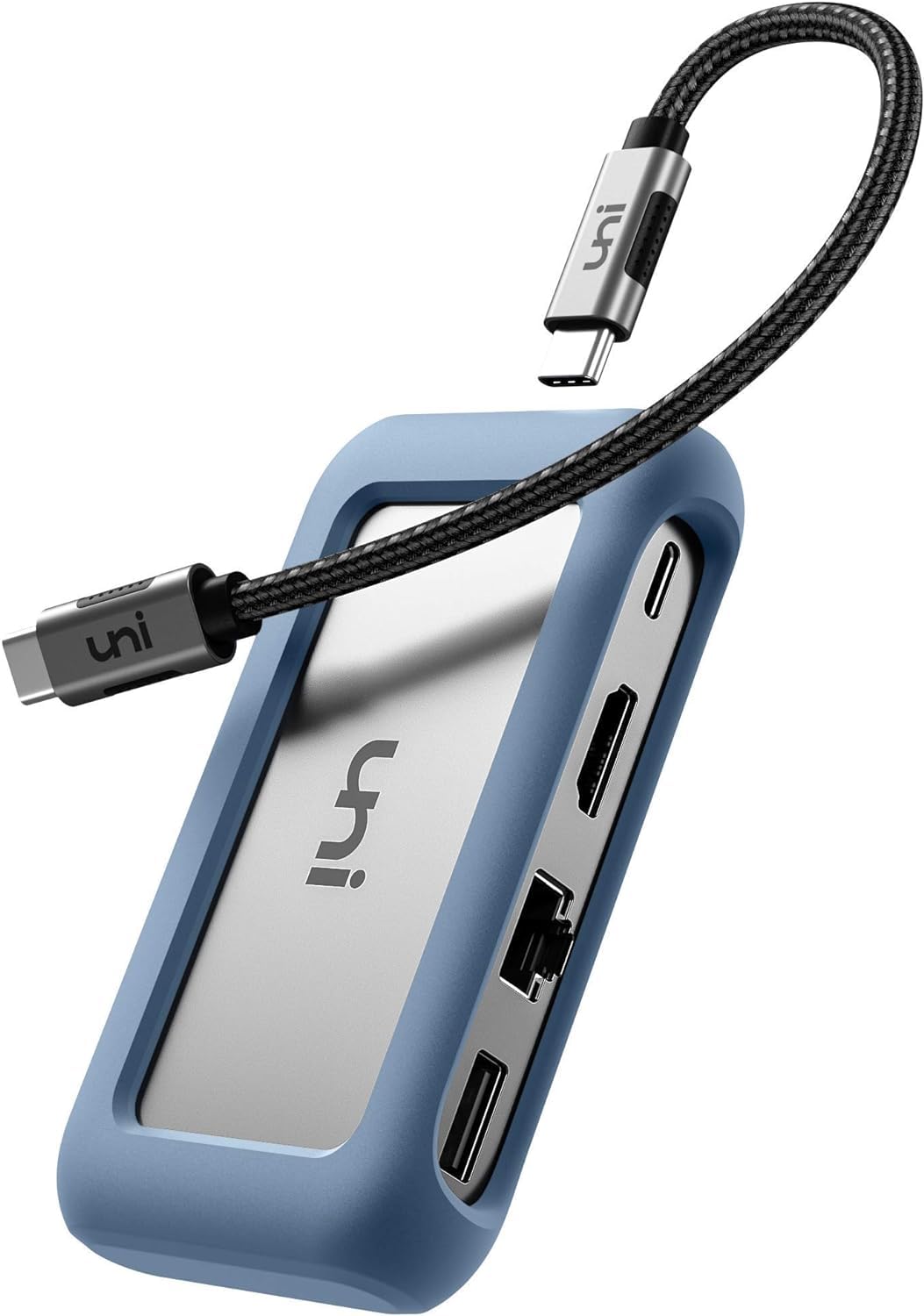 Adaptador Multipuerto Usb C Hub Uni 8 En 1 Con 4k Hdmi 1 Gbps Ethernet - Venta Internacional.