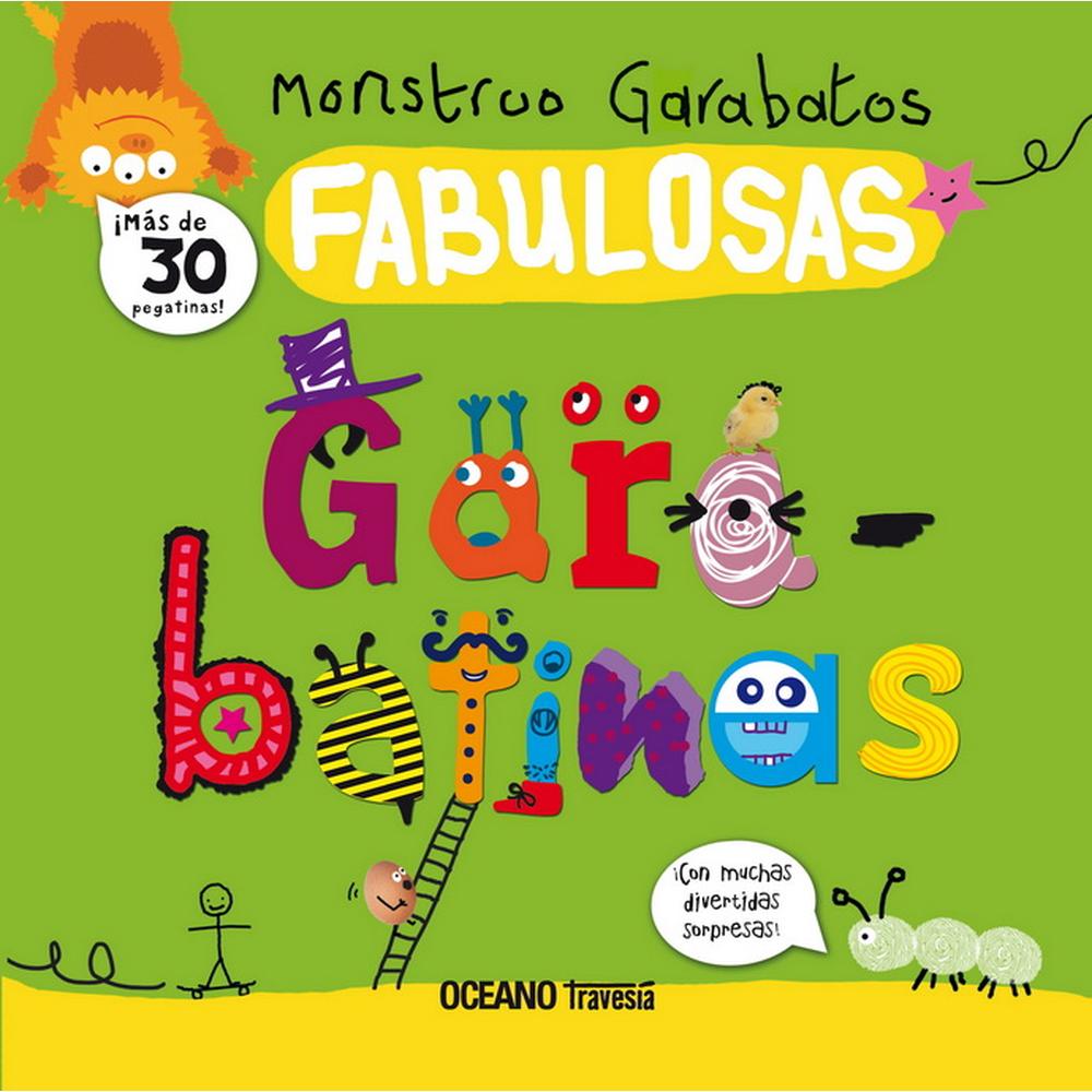 Libro Monstruo Garabatos, Fabulosas Garabatinas (con Pegatinas) $285