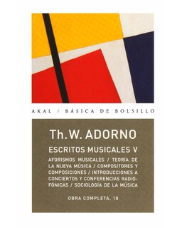 Foto 1 | Libro ''o.c. Adorno 18 Escritos Musicales V''