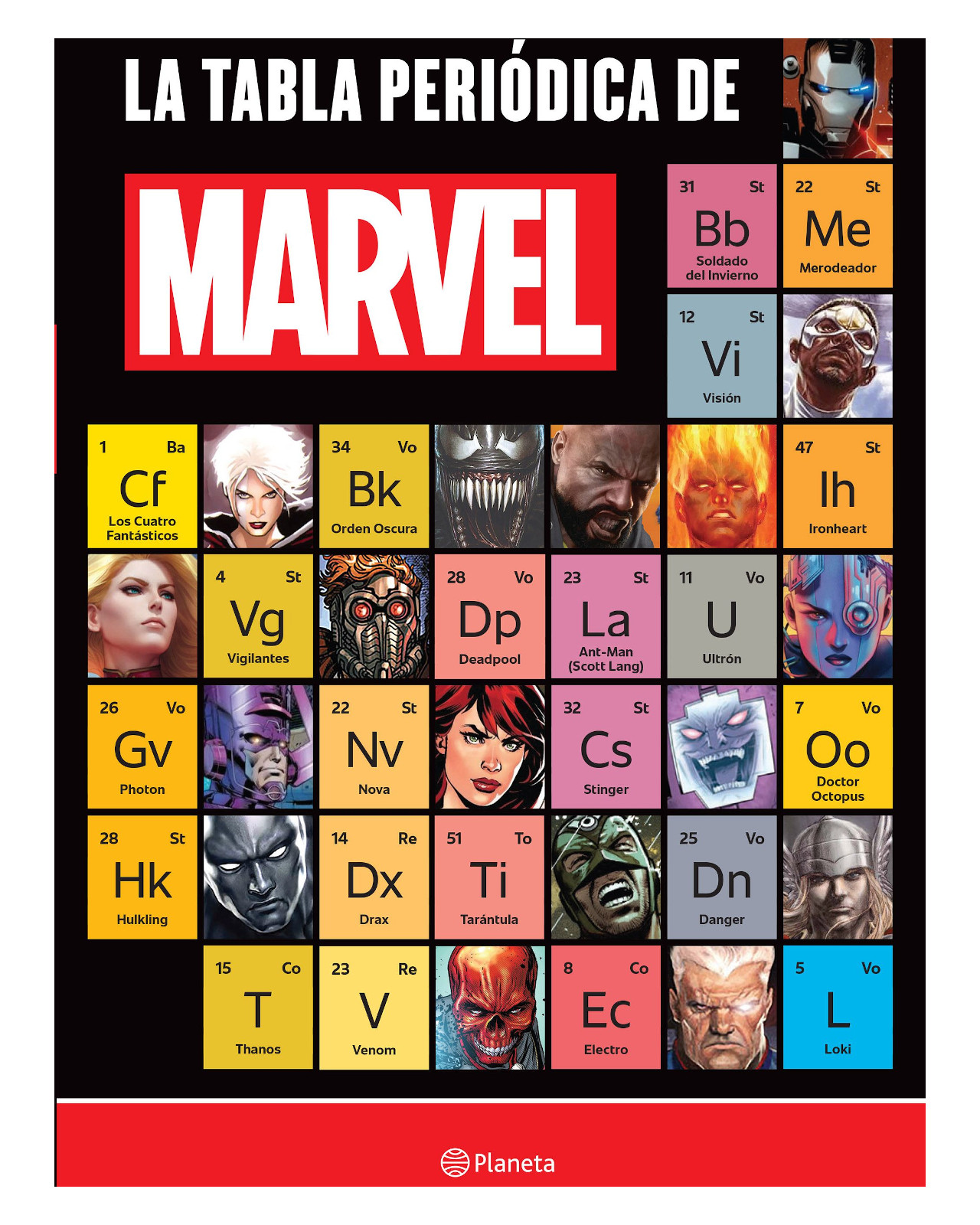 Foto 2 pulgar | Libro ''la Tabla Periódica De Marvel''