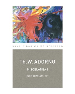 Foto 1 | Libro ''o.c. Adorno 20 Miscelanea I''