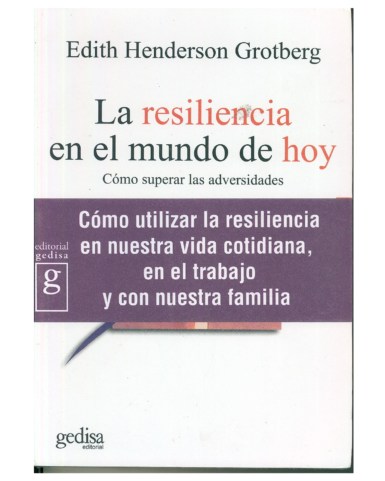 Libro '' La Resiliencia En El Mundo De Hoy''