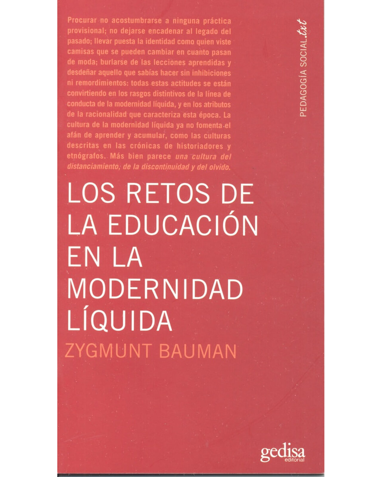 Foto 2 pulgar | Libro '' Los Retos De La Educacion En La Modernidad Liquida''