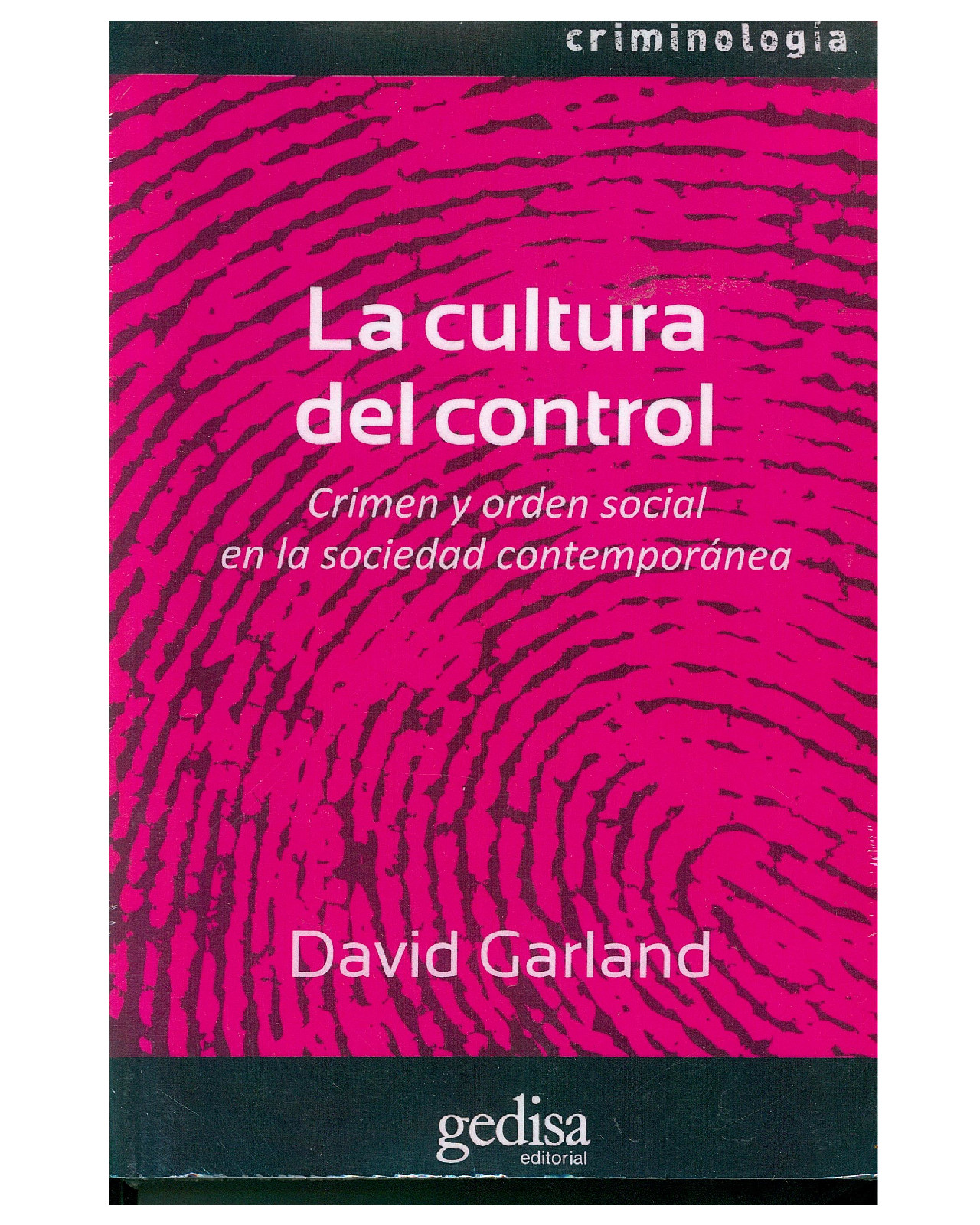 Foto 2 pulgar | Libro '' Cultura Del Control''