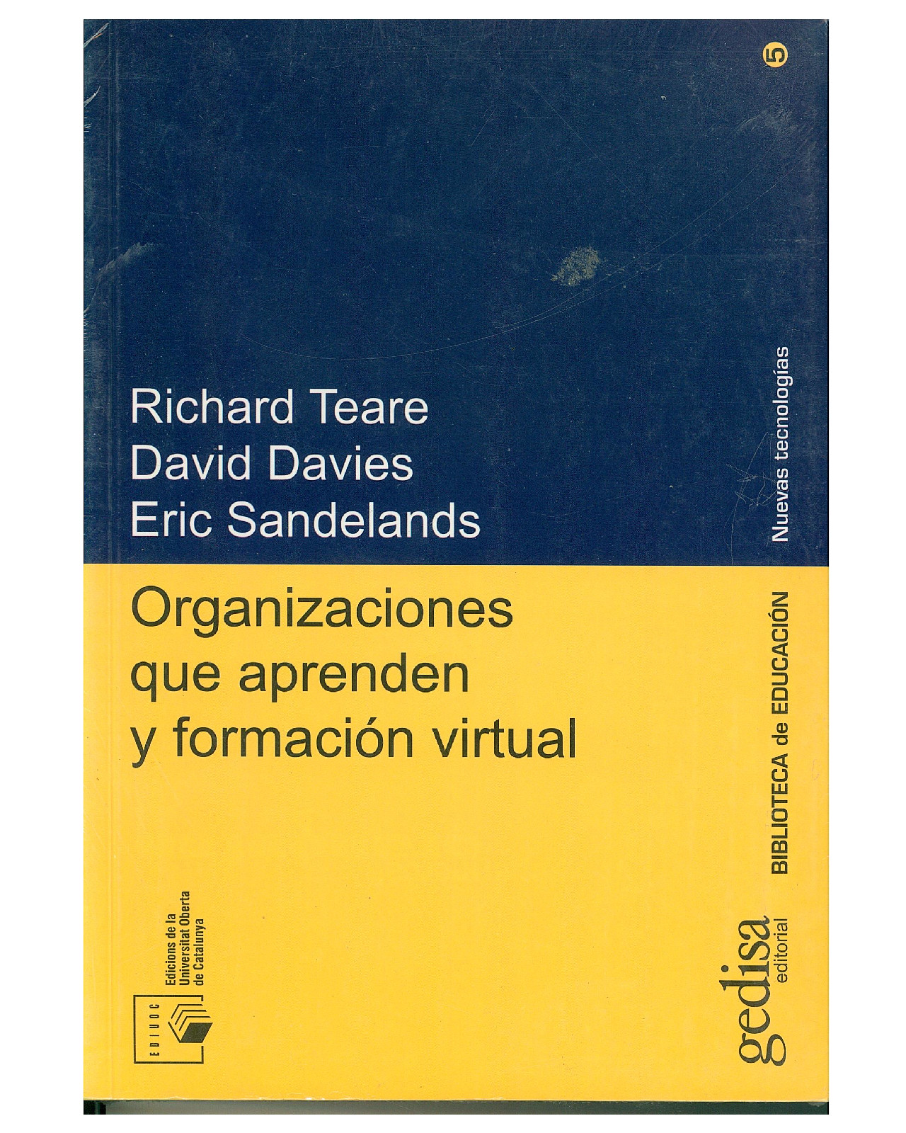 Libro '' Organizaciones Que Aprenden Y Formación Virtual''