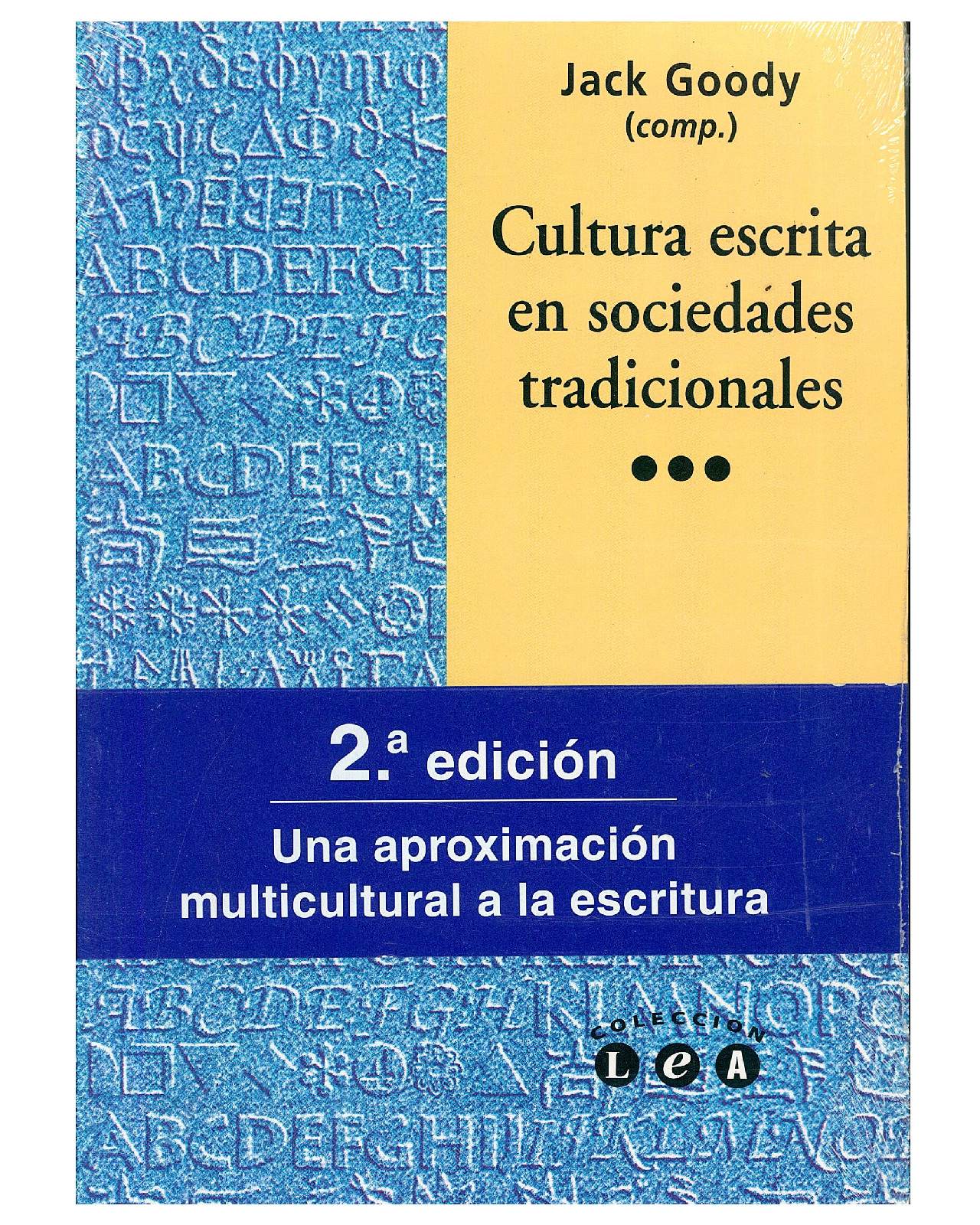 Foto 2 pulgar | Libro '' Cultura Escrita En Sociedades Tradicionales''