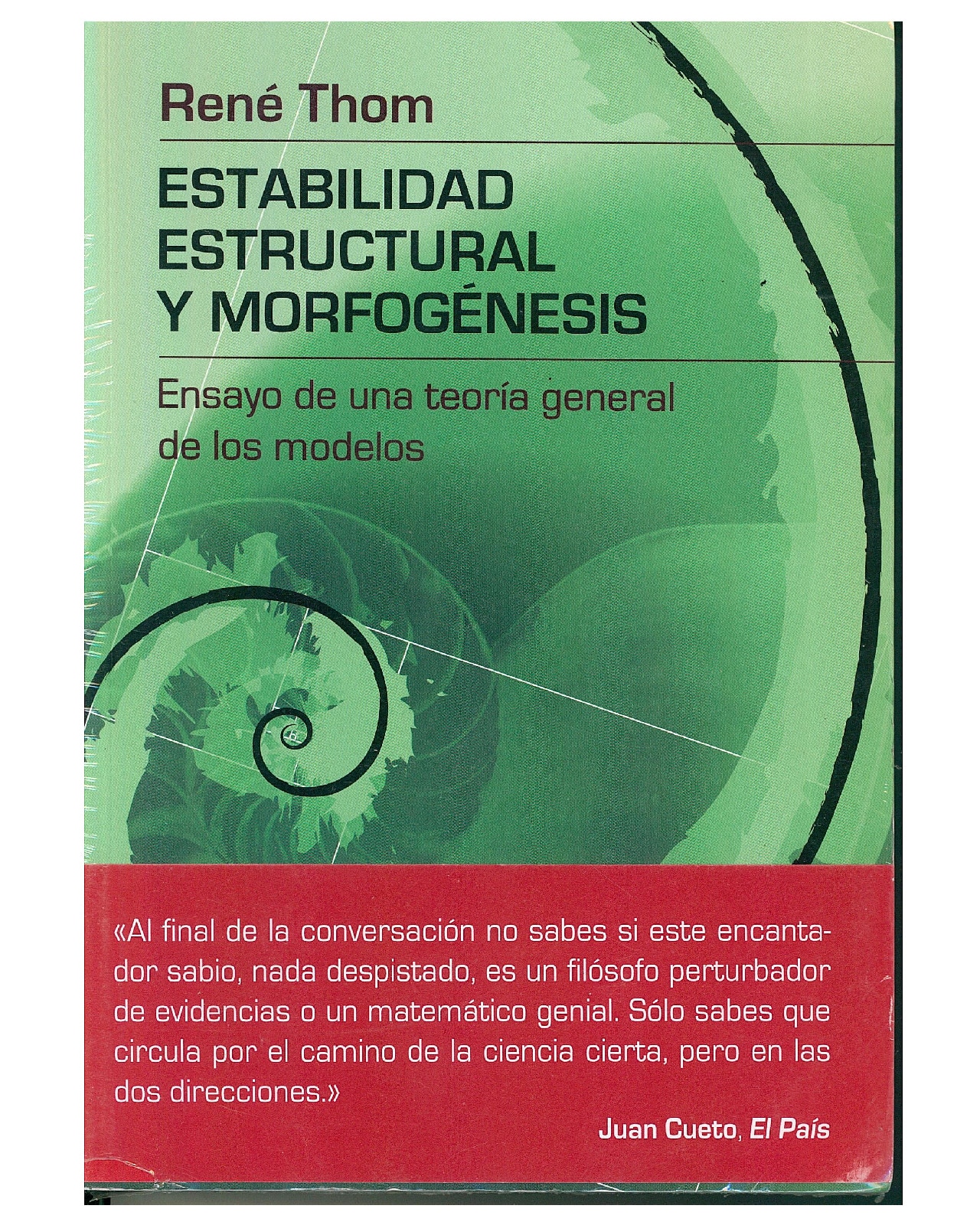 Libro '' Estabilidad Estructural Y Morfogénesis.'' $925