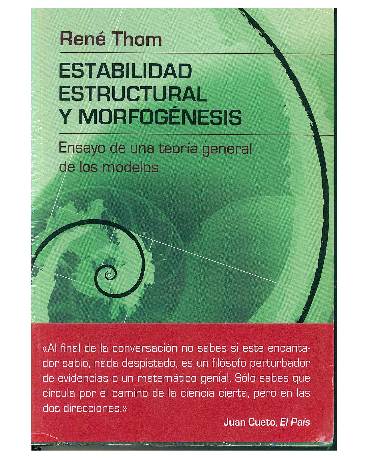Libro '' Estabilidad Estructural Y Morfogénesis.''